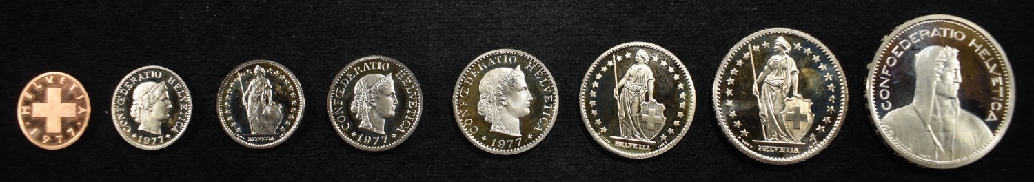 1977 SWITZERLAND PROOF SET