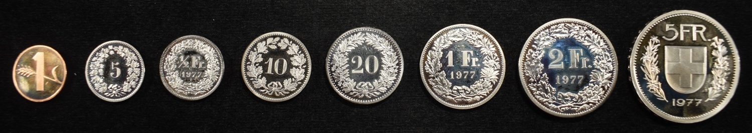 1977 SWITZERLAND PROOF SET