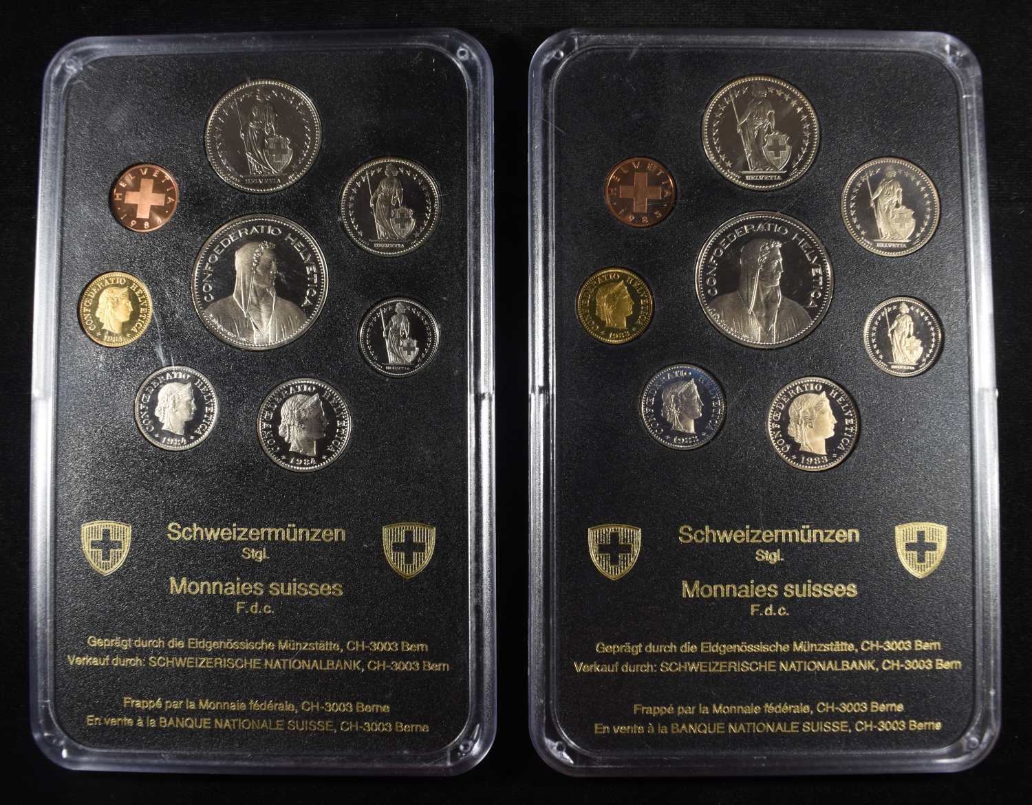 1983 & 1984 SWISS PROOF SETS