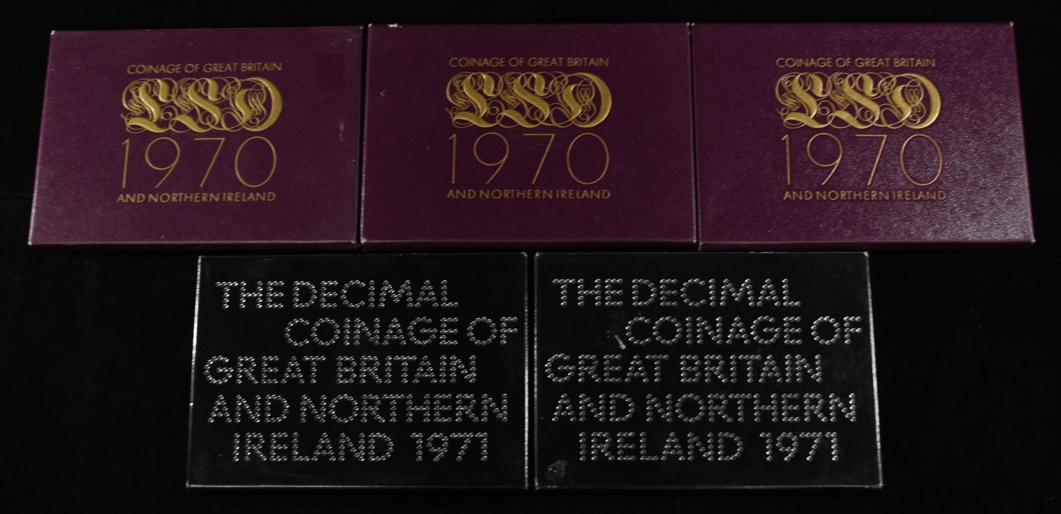 (3) 1970 & (2) 1971 COINAGE OF GREAT BRITAIN