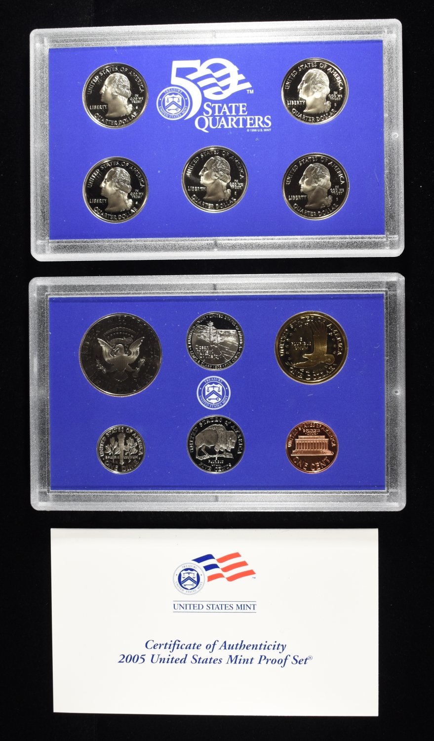 (5) 2005 US MINT PROOF SETS