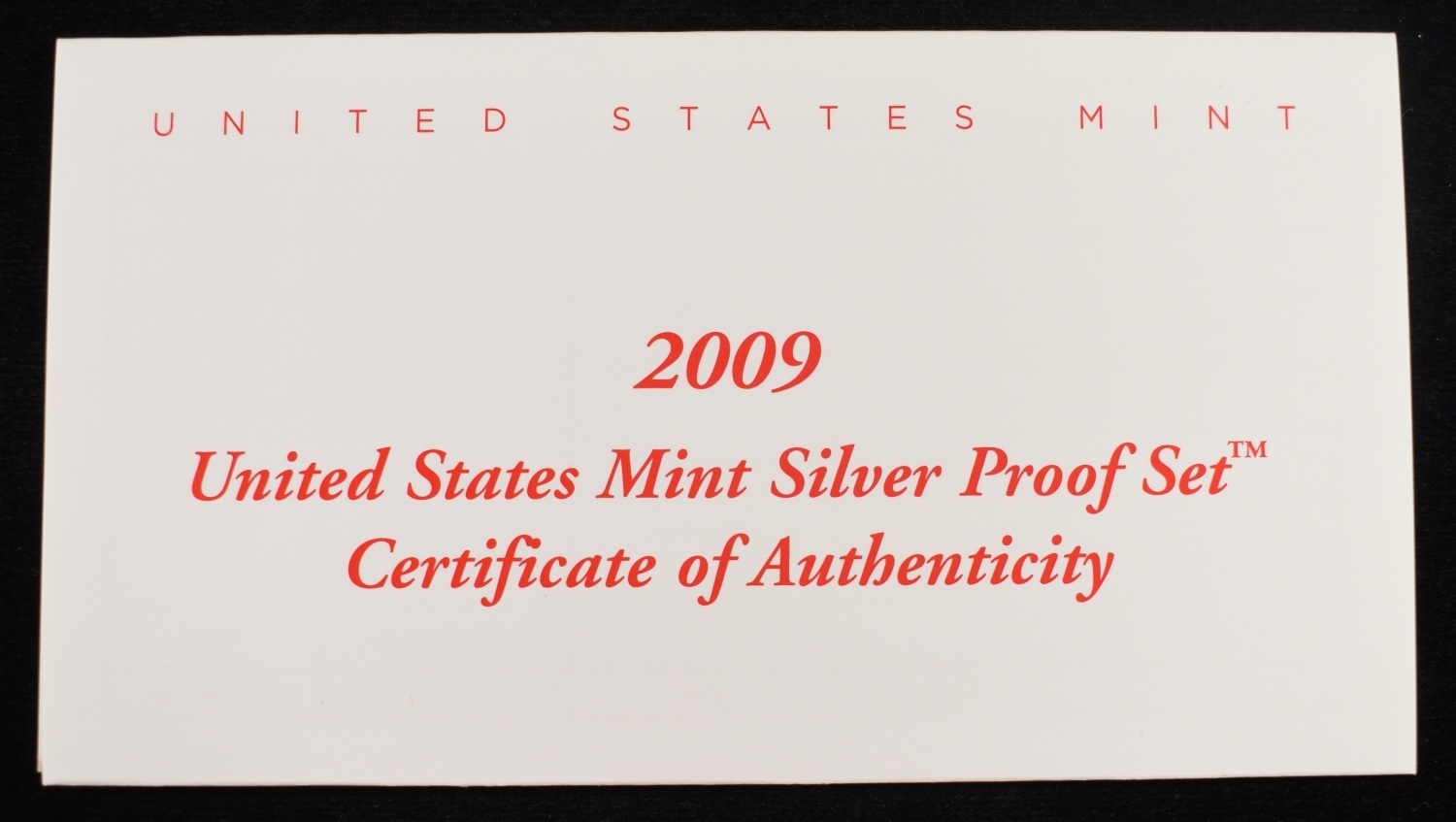 2009 SILVER PROOF SET