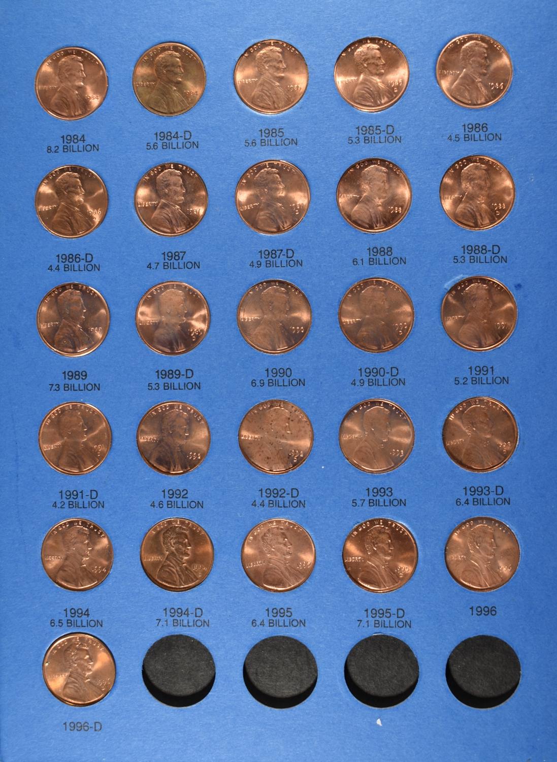 (4) LINCOLN CENT COLLECTION WHITMAN