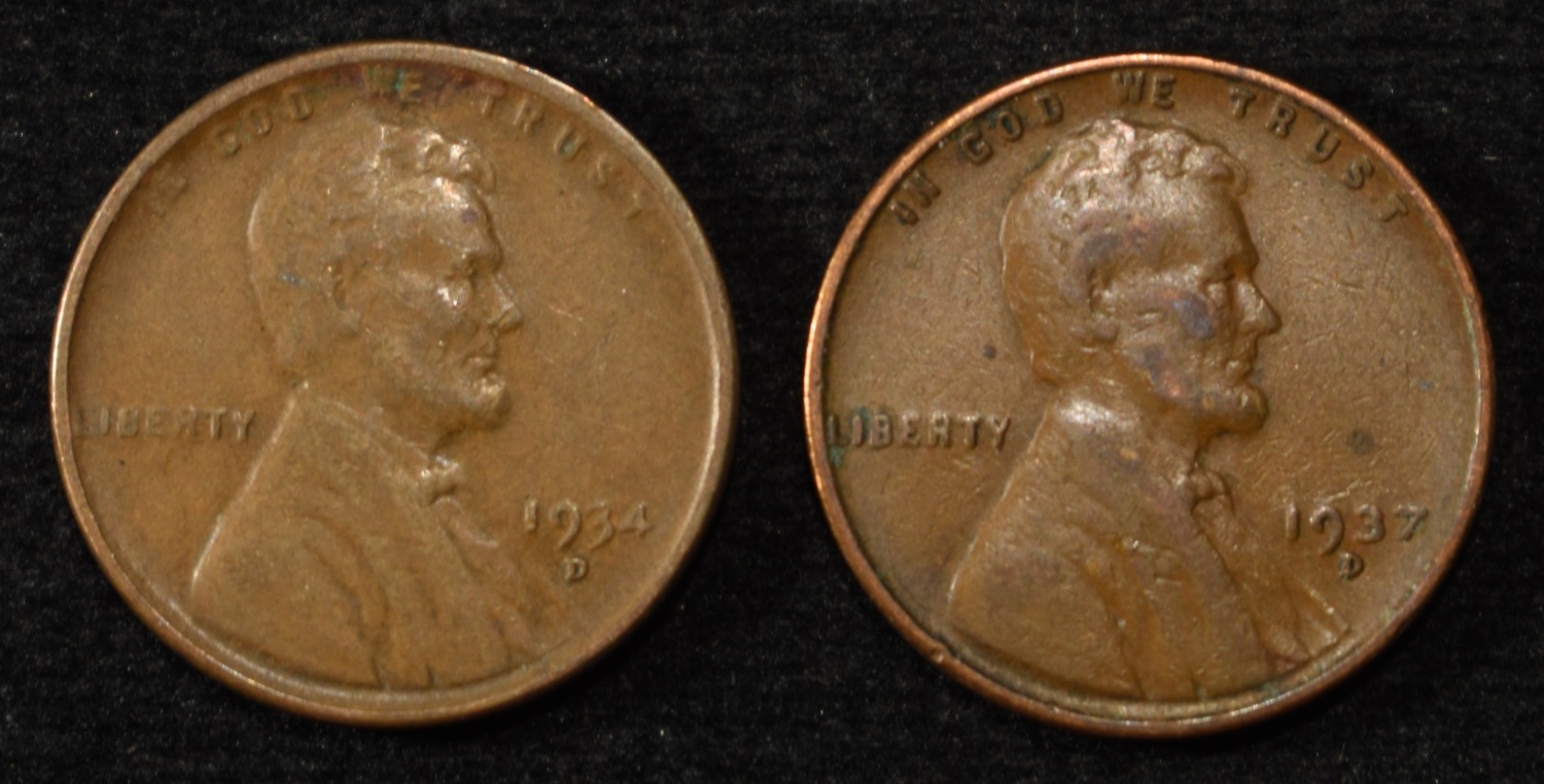 (500) WHEAT CENTS: MIXED DATES