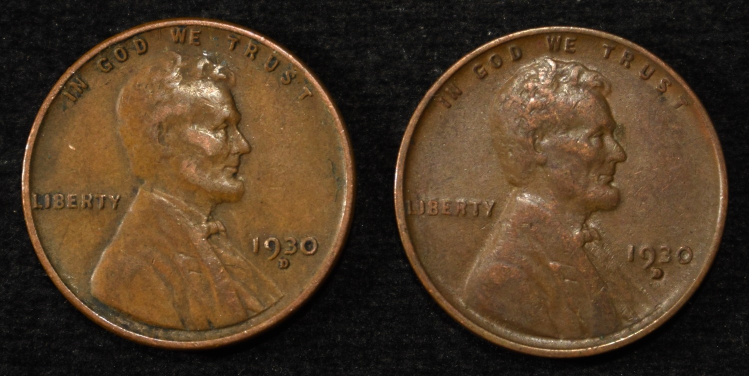 (250) WHEAT CENTS FROM THE 1930'S