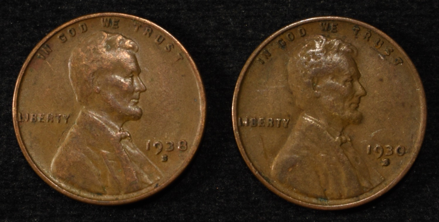 200 "S" MINT WHEAT CENTS