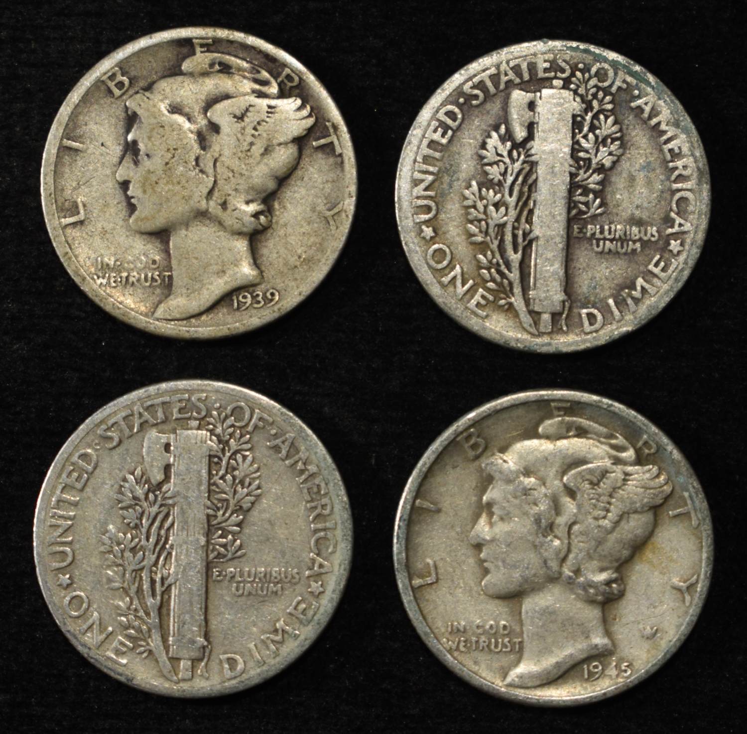 (50) MERCURY DIMES