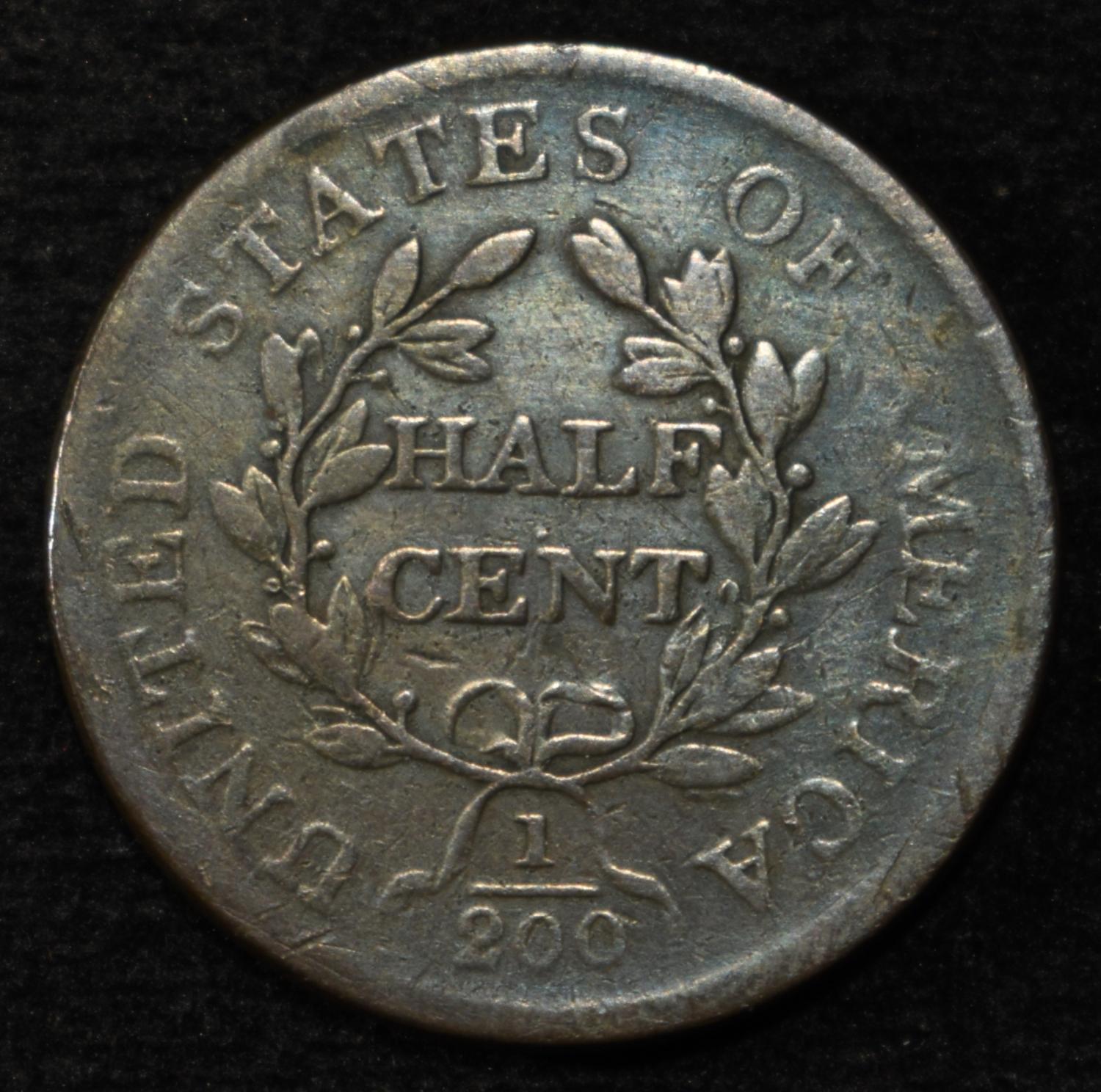 1806 HALF CENT VF