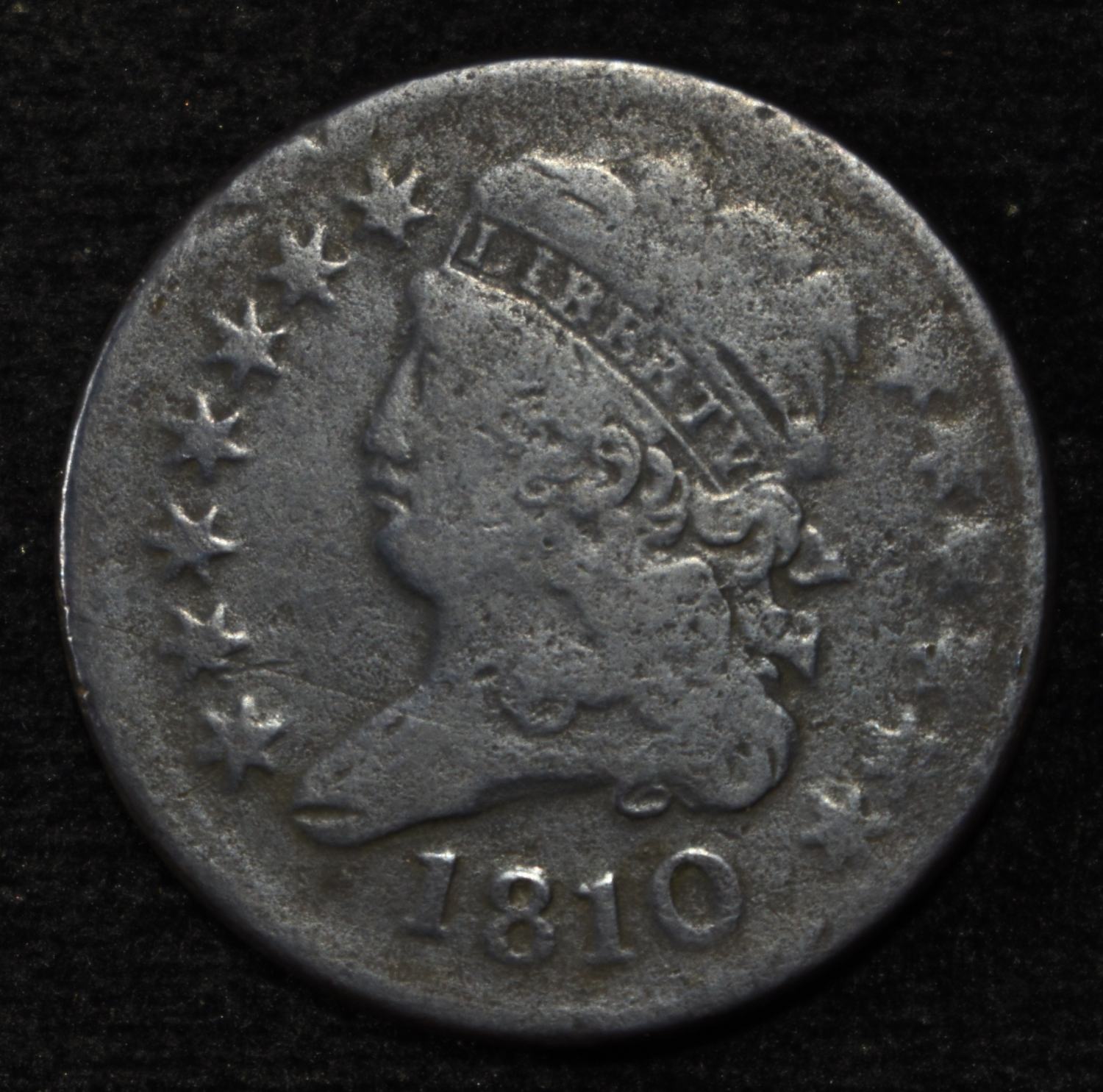 1810 HALF CENT FINE