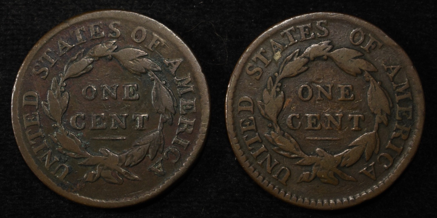 1816 & 1817 LARGE CENTS G/VG