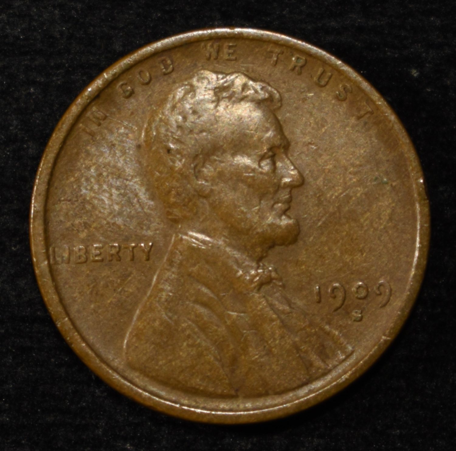 1909-S LINCOLN CENT VF/XF