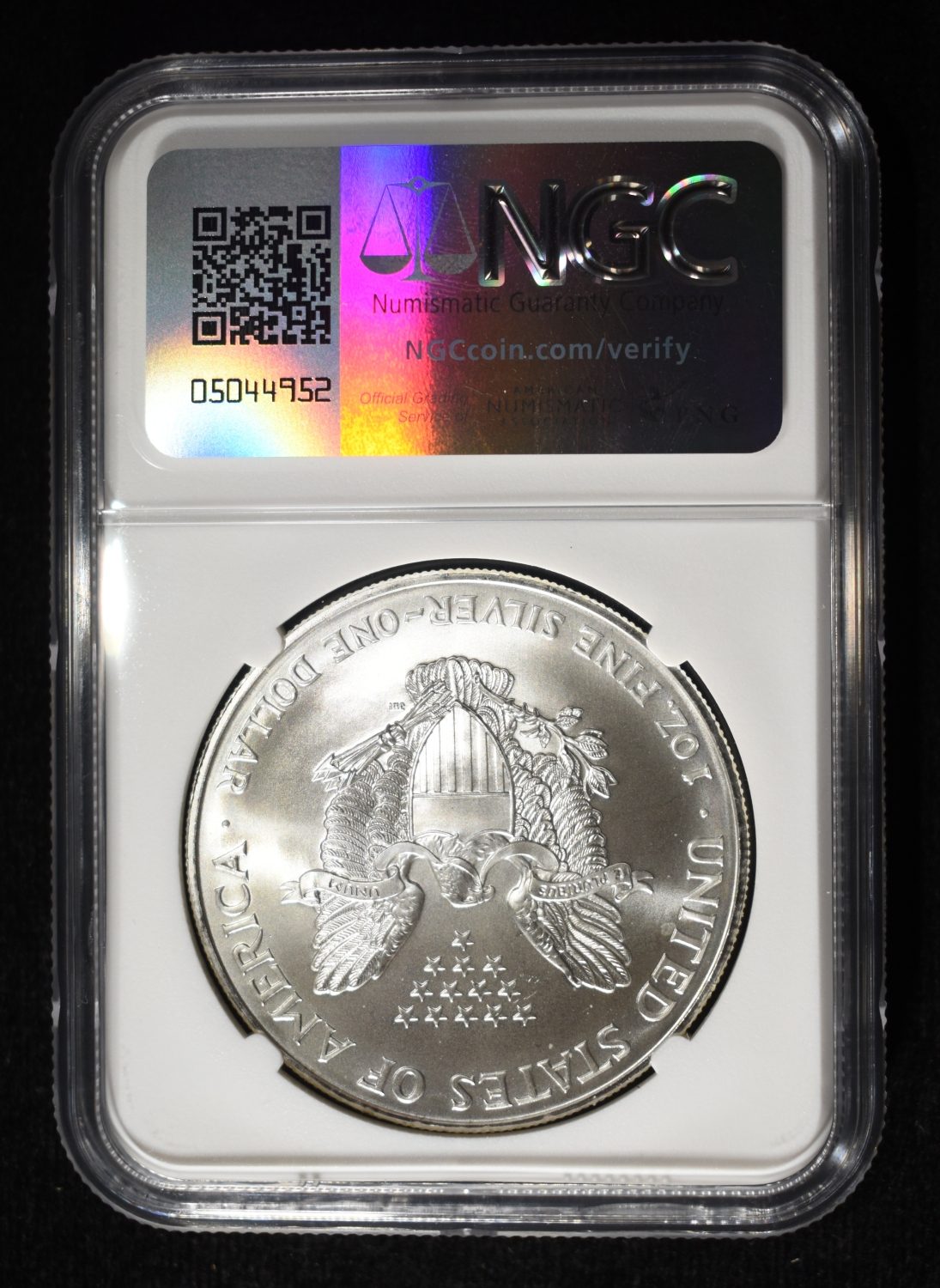 1998 AMERICAN SILVER EAGLE NGC MS69