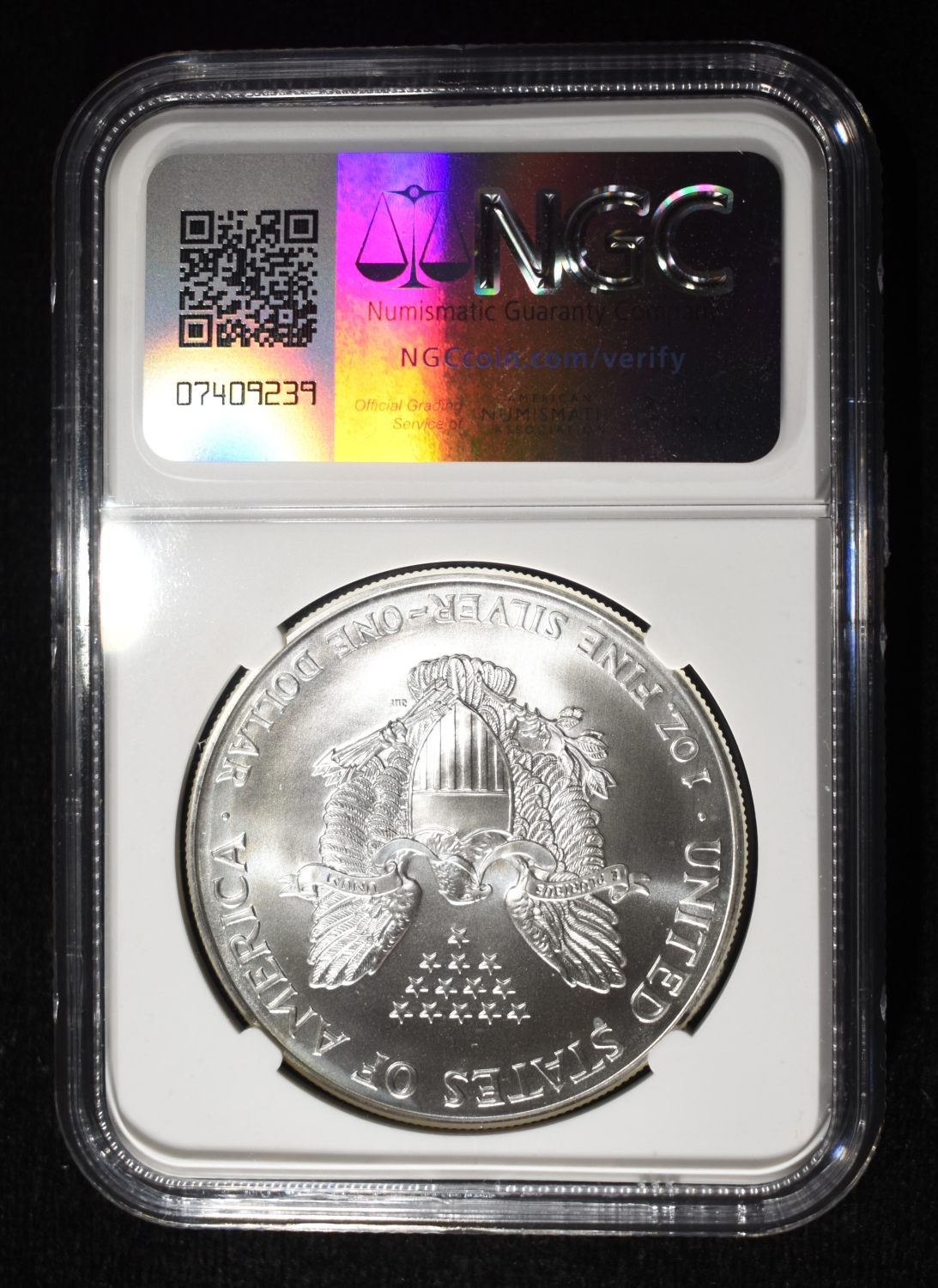 1999 AMERICAN SILVER EAGLE NGC MS69