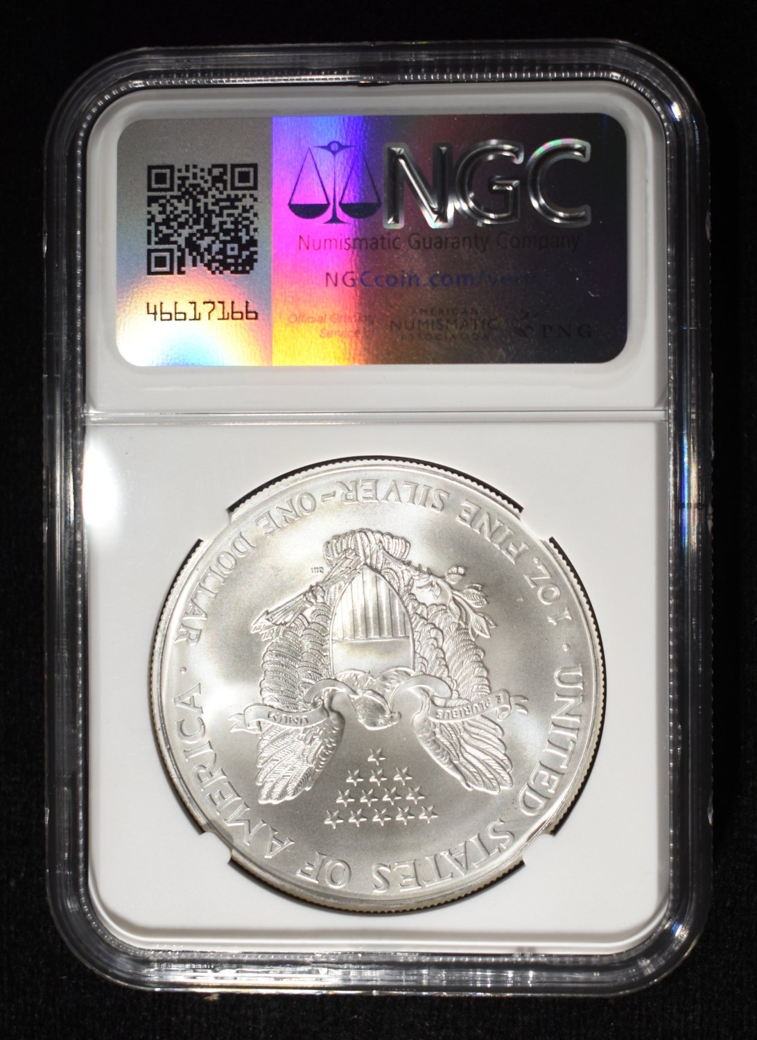 2001 AMERICAN SILVER EAGLE NGC MS69