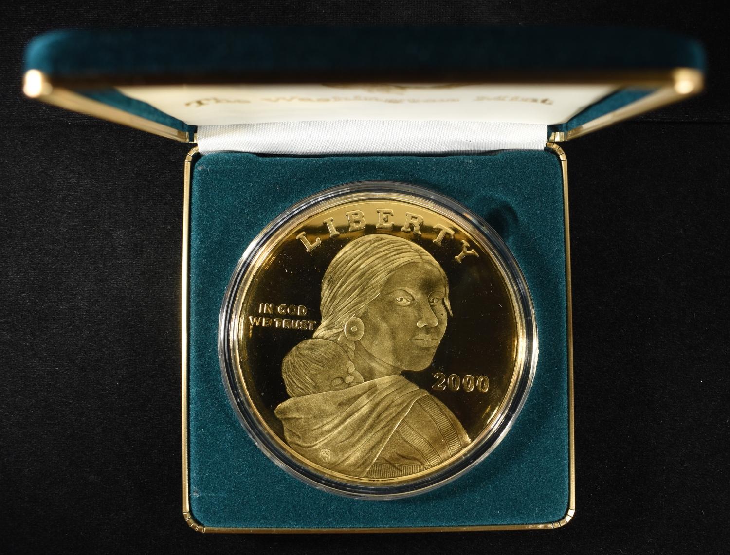 2000 GOLDEN DOLLAR GIANT QUARTER-POUND PROOF