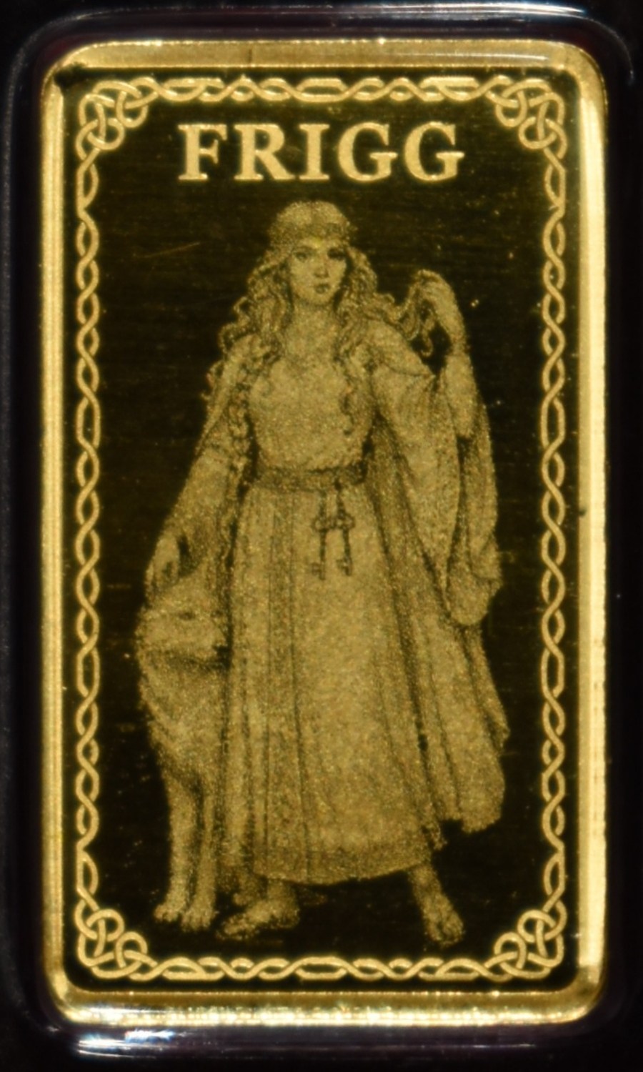 1/100 OZ GOLD FRIGG GERMANIA MINT