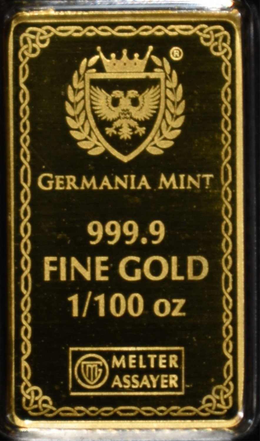 1/100 OZ GOLD ODIN GERMANIA MINT