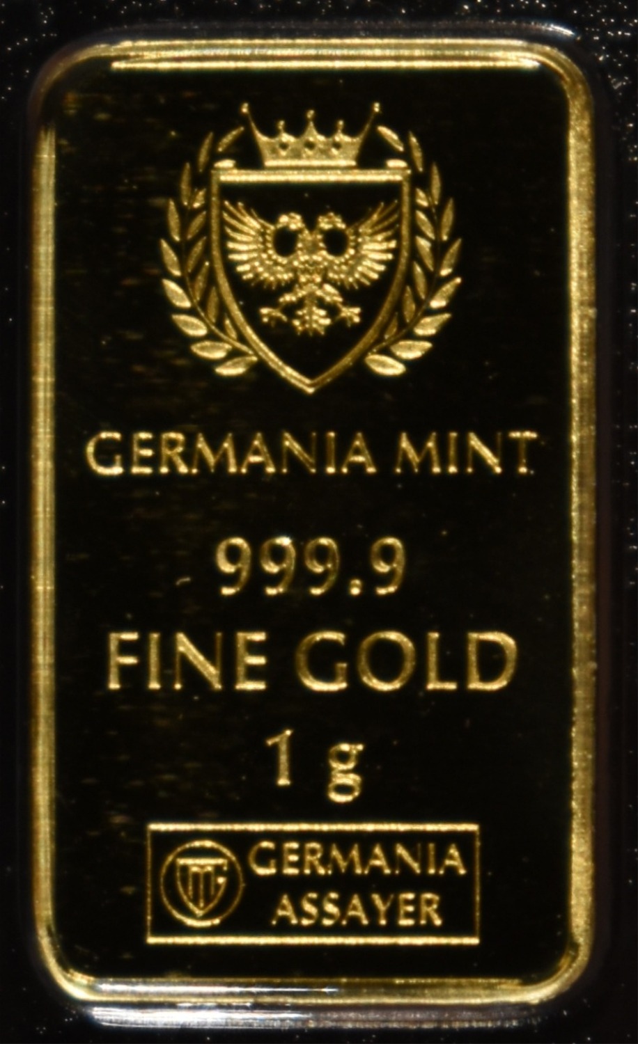 1 G GOLD GERMANIA MINT 250 YRS AMERICA