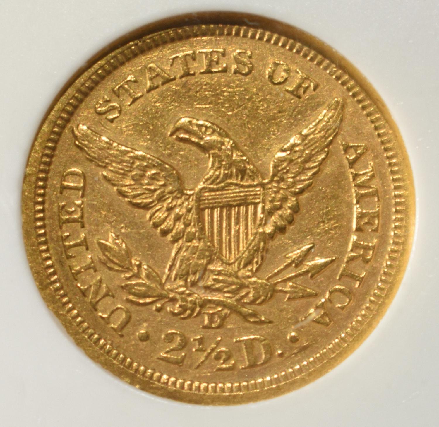 1841-D $2.5 LIBERTY GOLD PCI BU