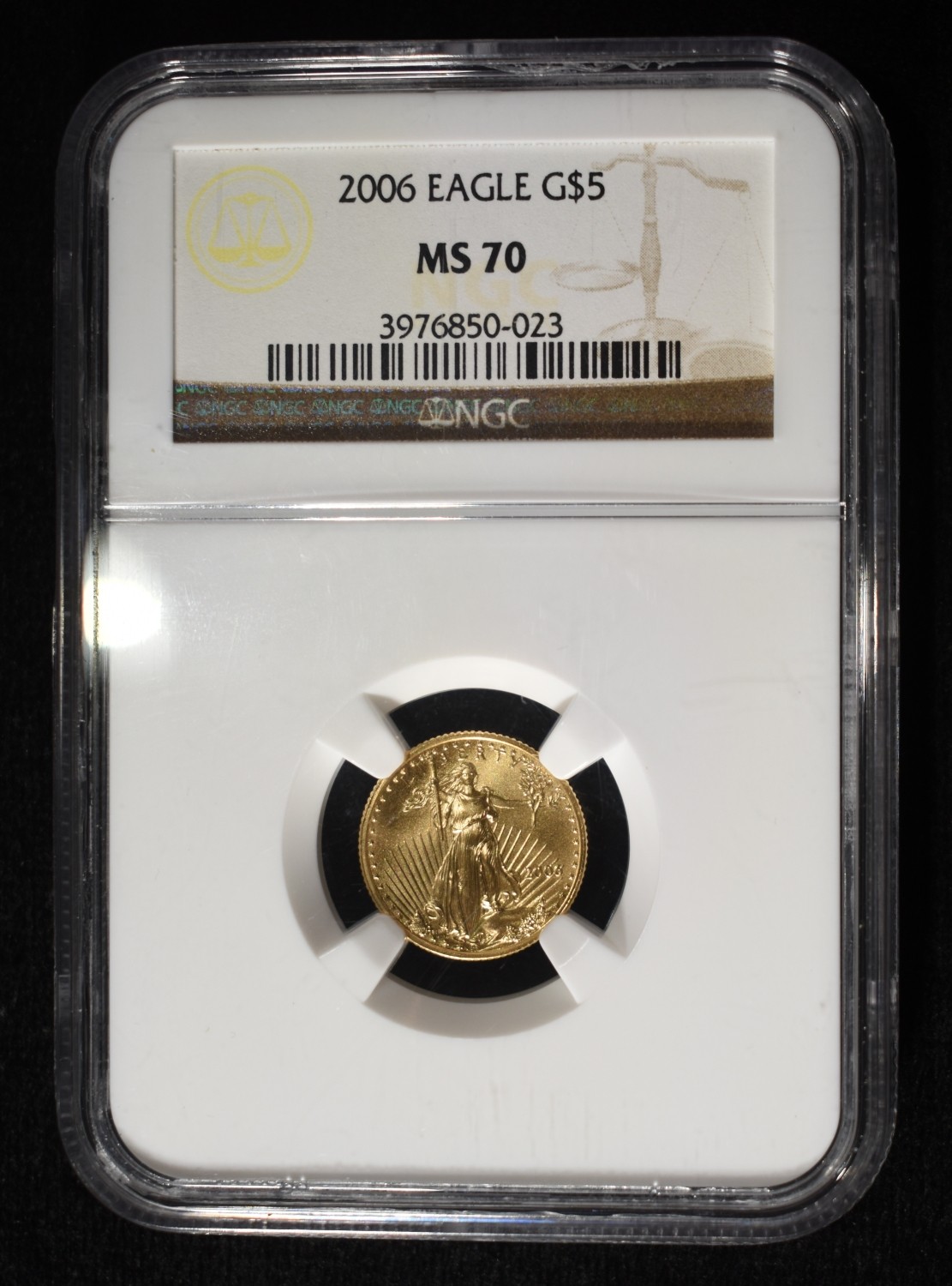 2006 $5 GOLD EAGLE NGC MS70