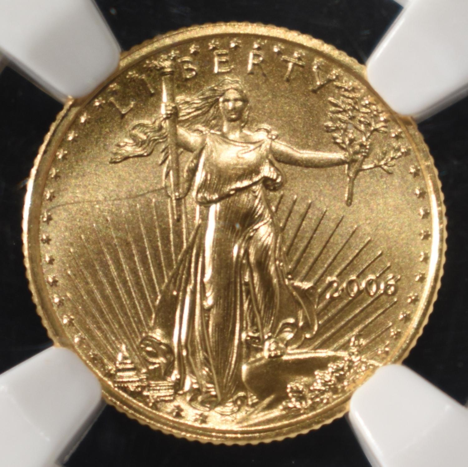2006 $5 GOLD EAGLE NGC MS70