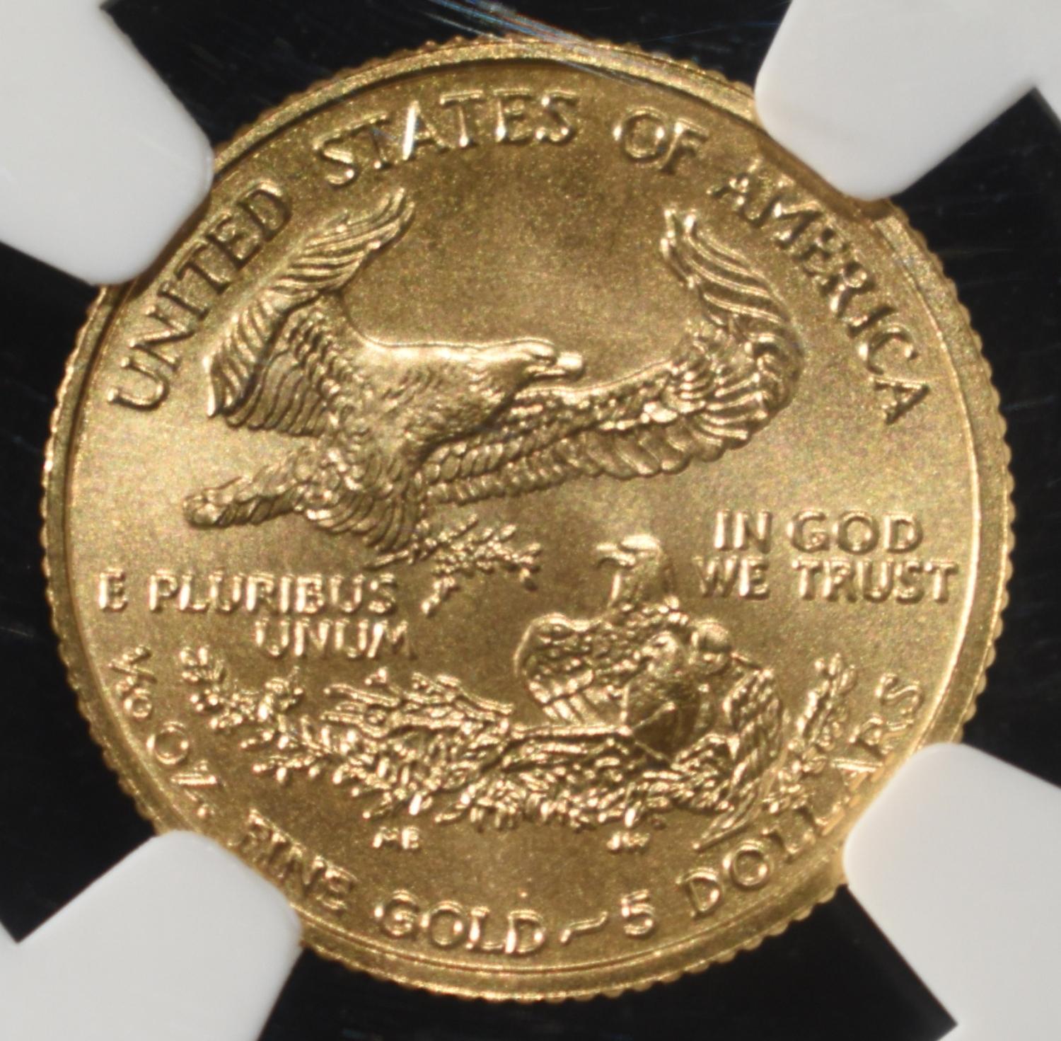 2006 $5 GOLD EAGLE NGC MS70