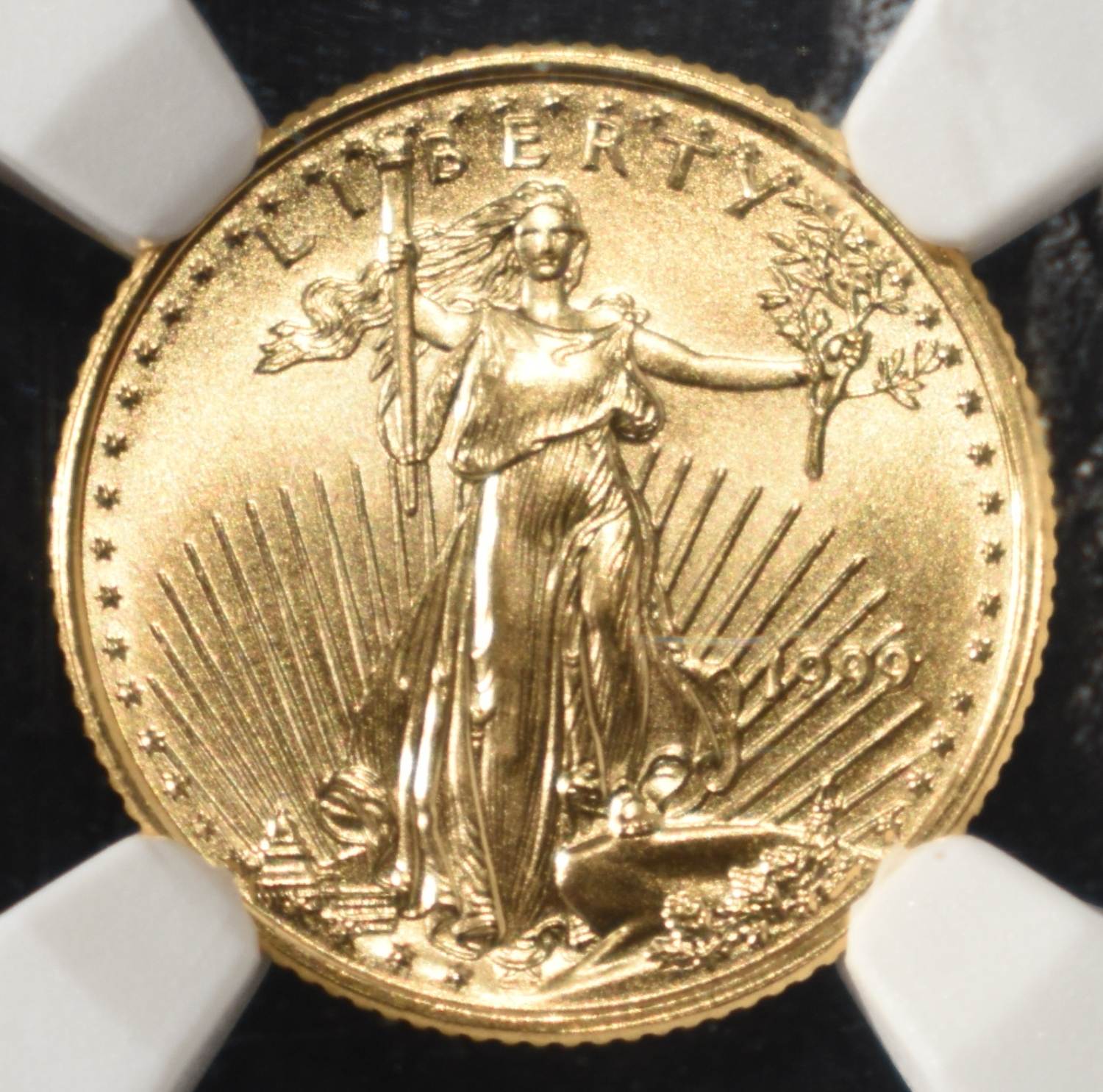 1999 $5 GOLD EAGLE NGC MS70