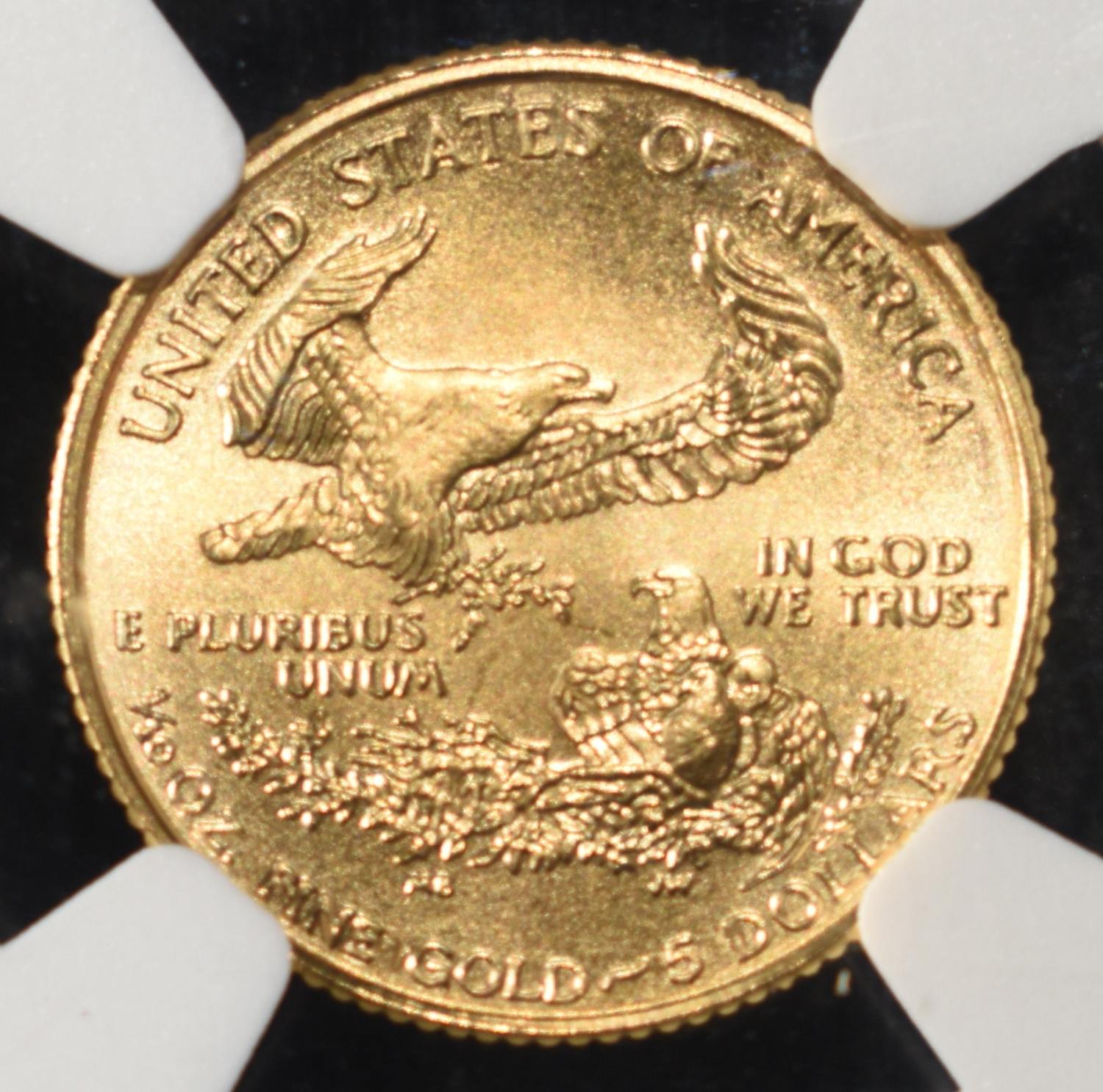 1999 $5 GOLD EAGLE NGC MS70
