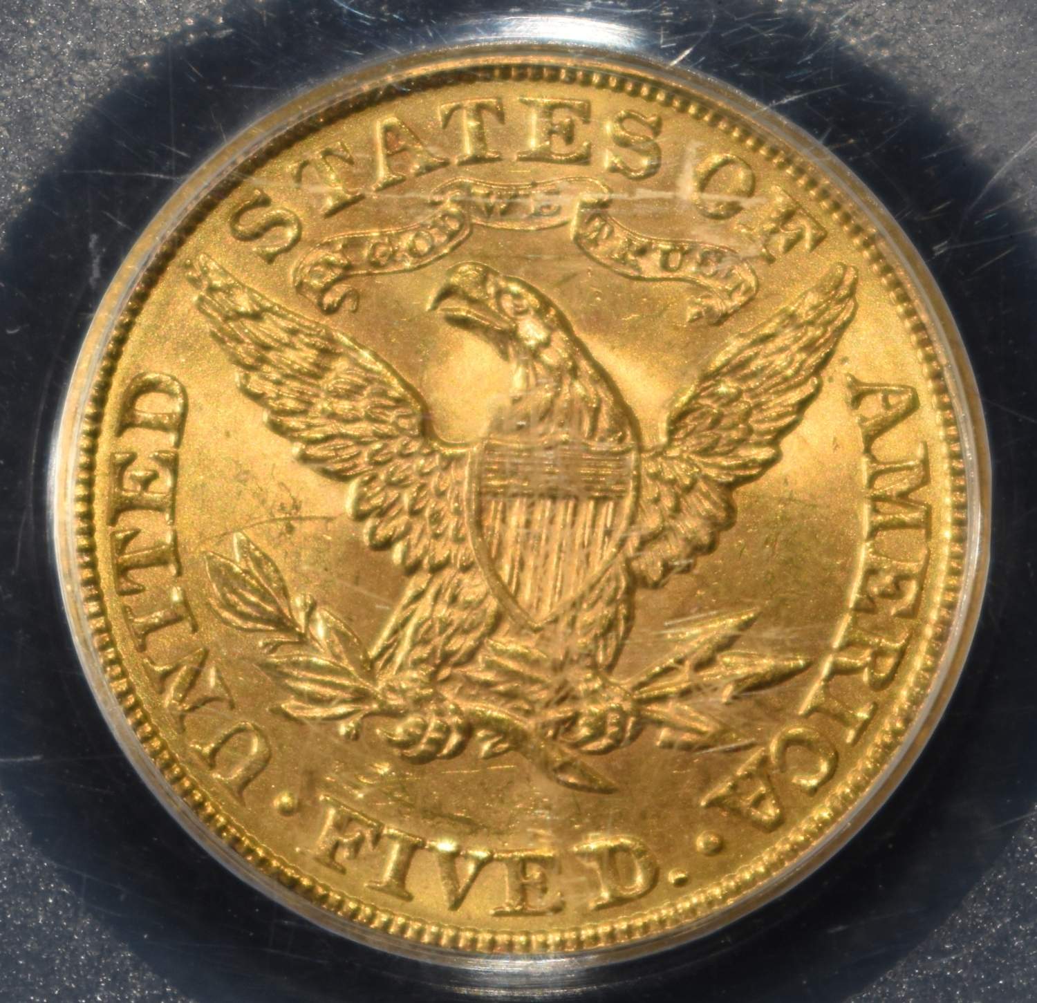 1902 $5 GOLD LIBERTY PCGS MS-63 OGH