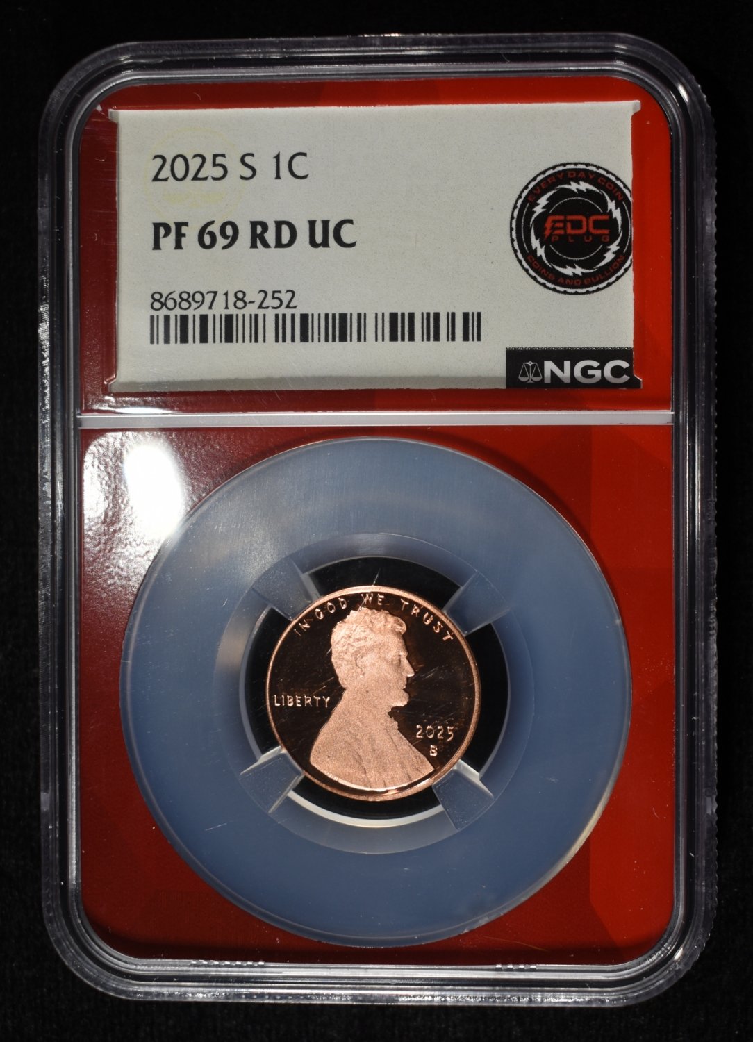 2025-S SHIELD CENT NGC PF69 RD UC