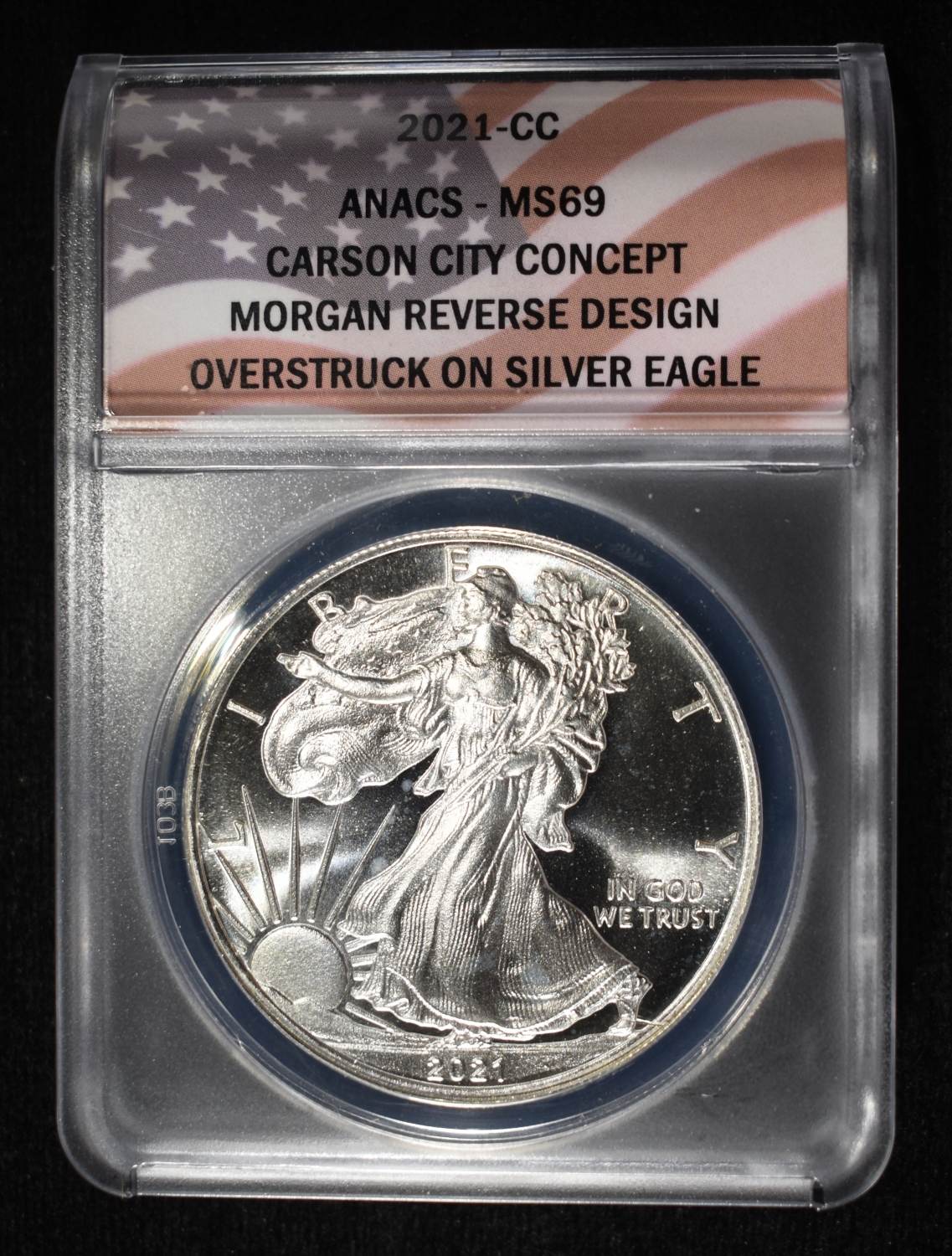 2021-CC CONCEPT DOLLAR 1 OZ .999 ANACS MS69