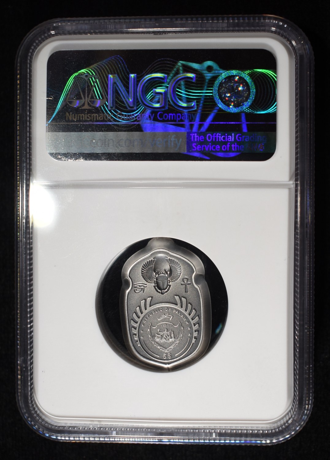 2022 PALAU SILVER SCARAB RAMSES II NGC MS70