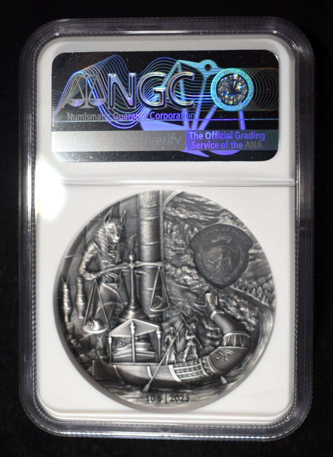 2023 PALAU EGYPTIAN AFTERLIFE HIGH RELIEF NGC MS70