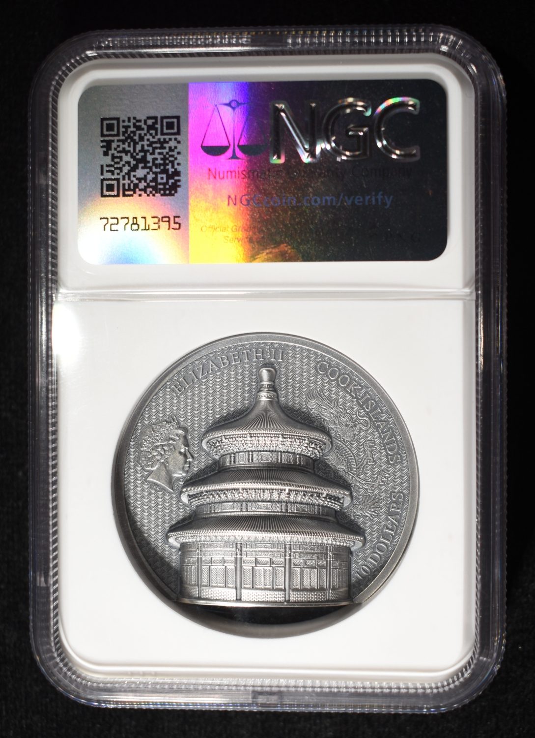 2023 COOK ISLANDS BEIJING TEMPLE NGC MS-70