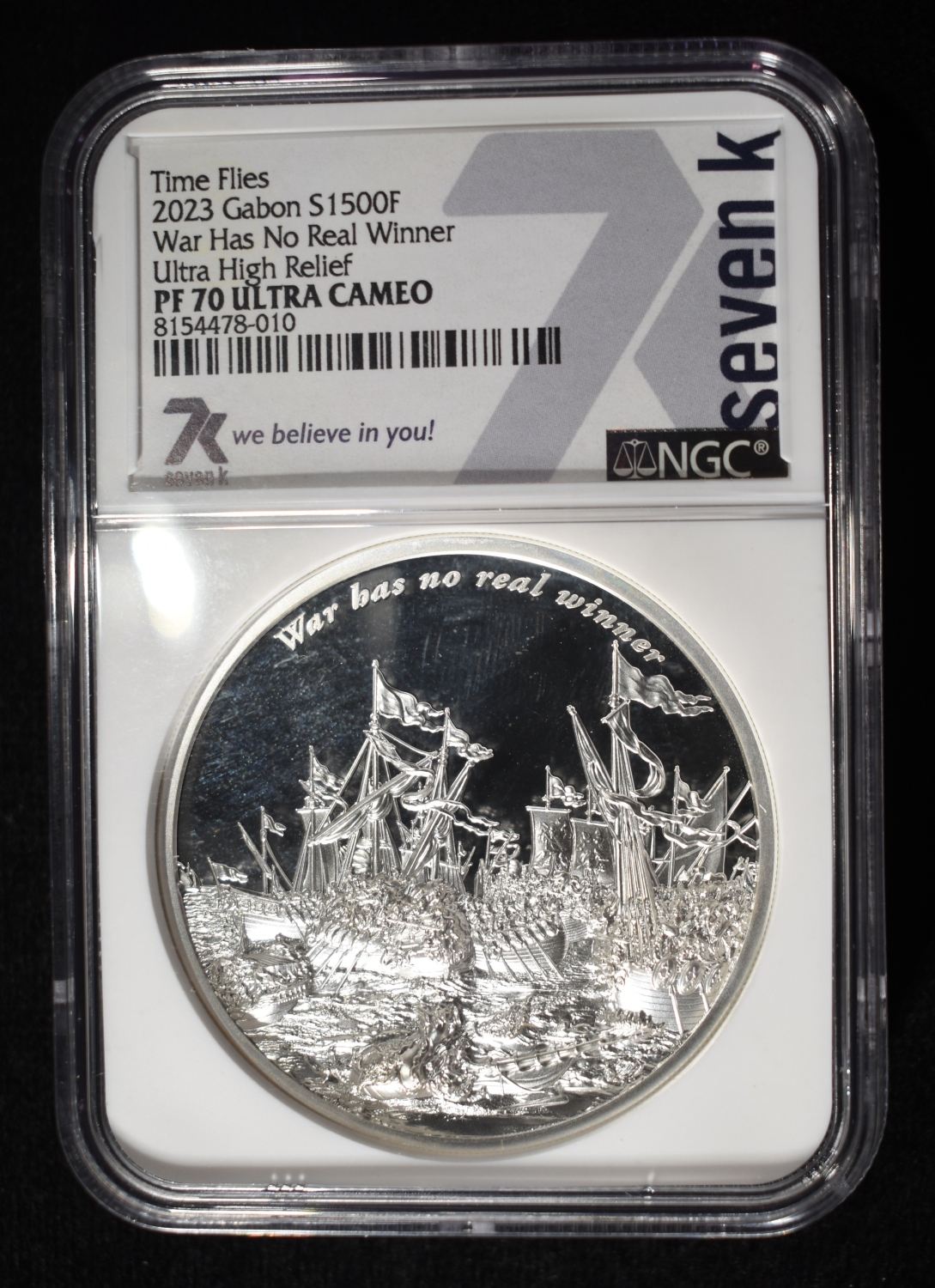 2023 GABON TIME FLIES NGC PF-70 ULTRA CAMEO