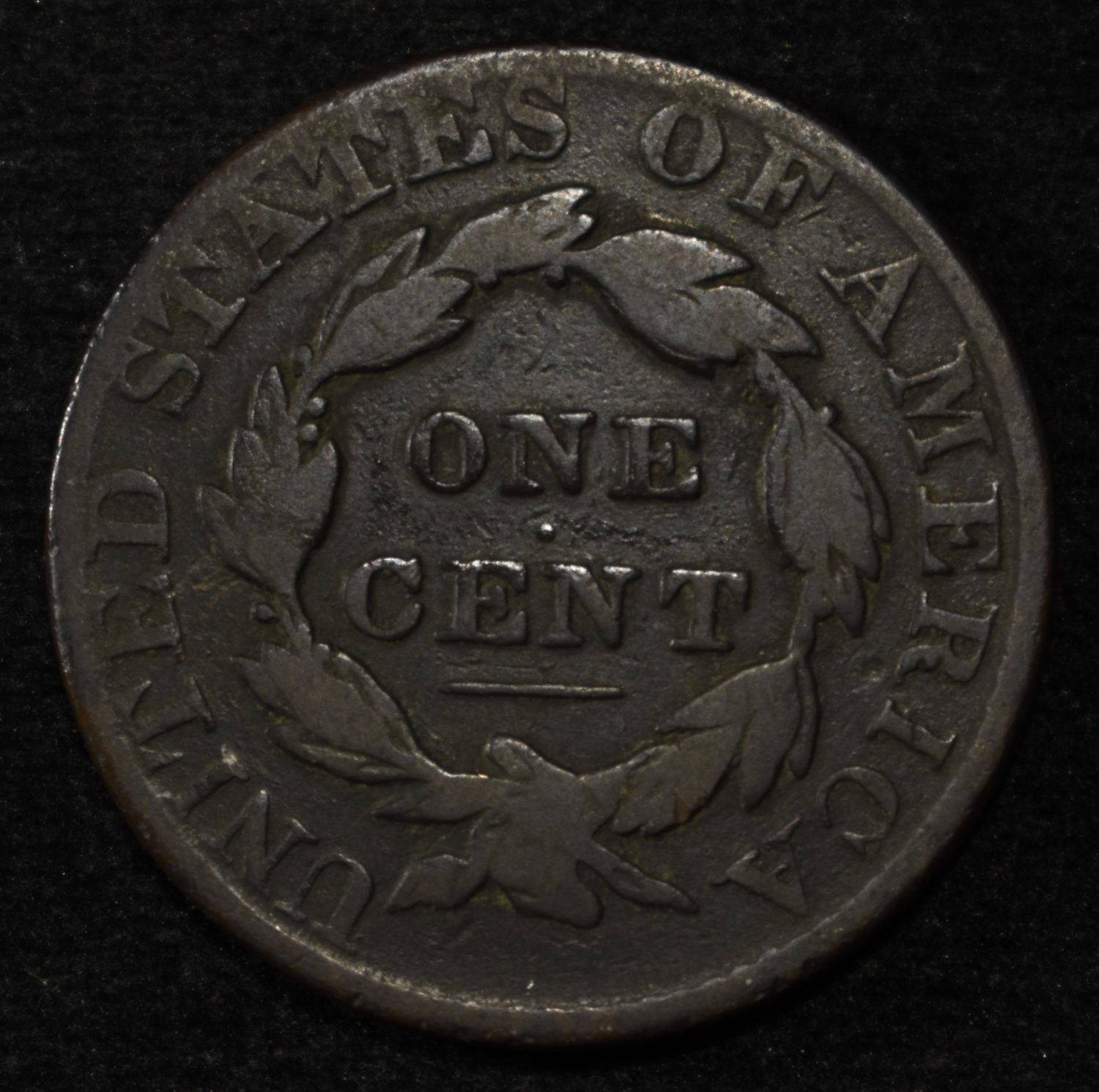 1827 LARGE CENT VG