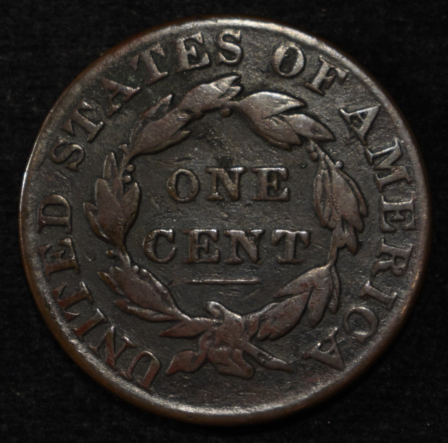 1828 LARGE CENT FINE