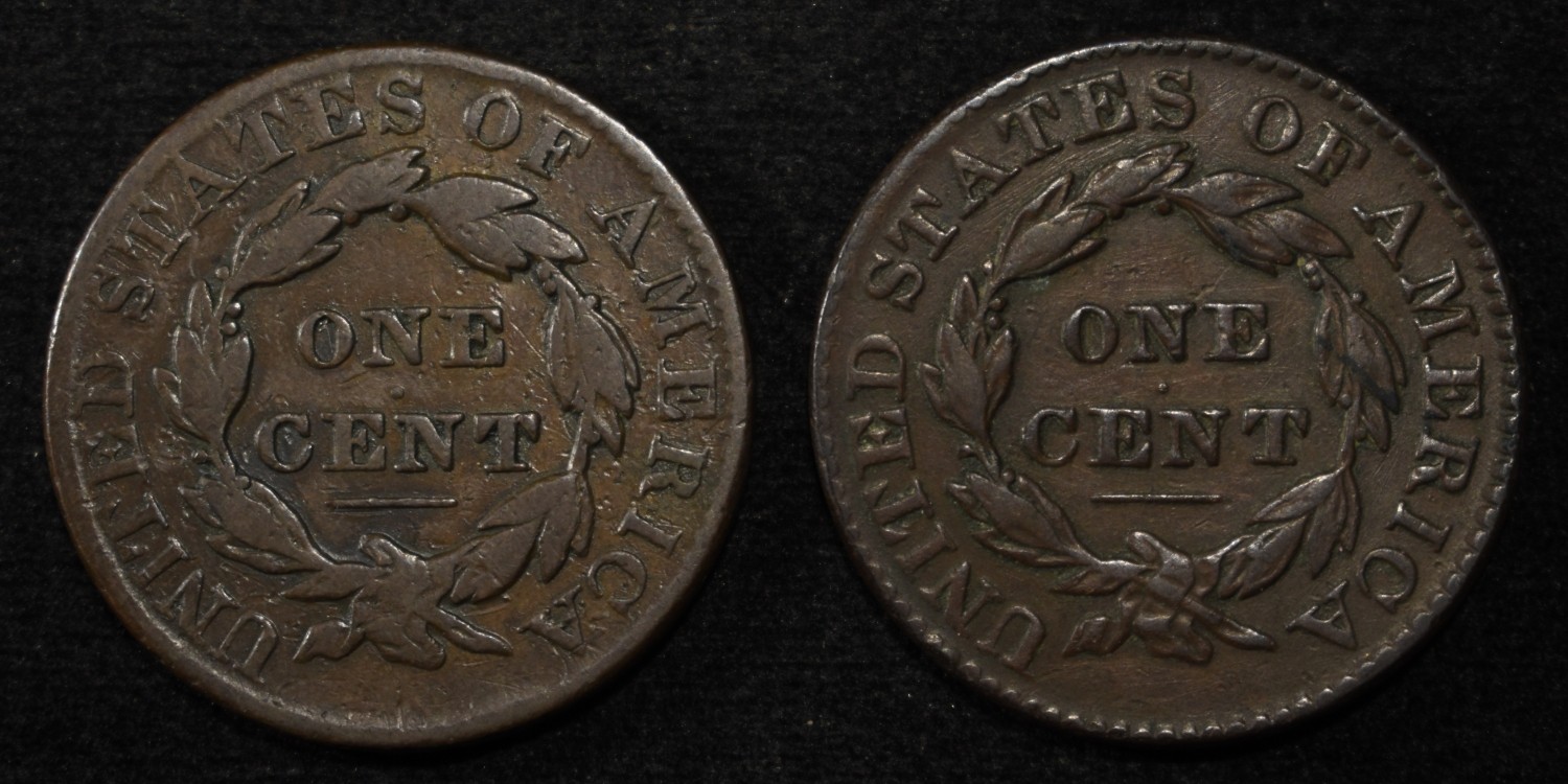 (2) 1831 LARGE CENTS FINE
