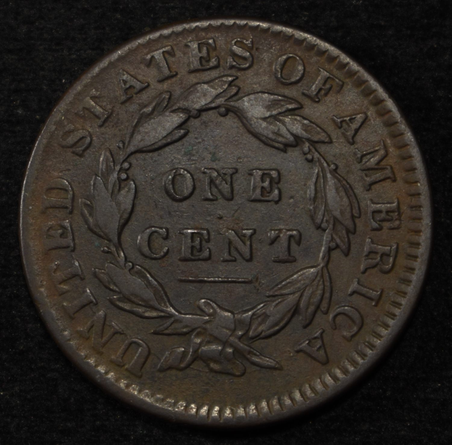 1832 LARGE CENT XF