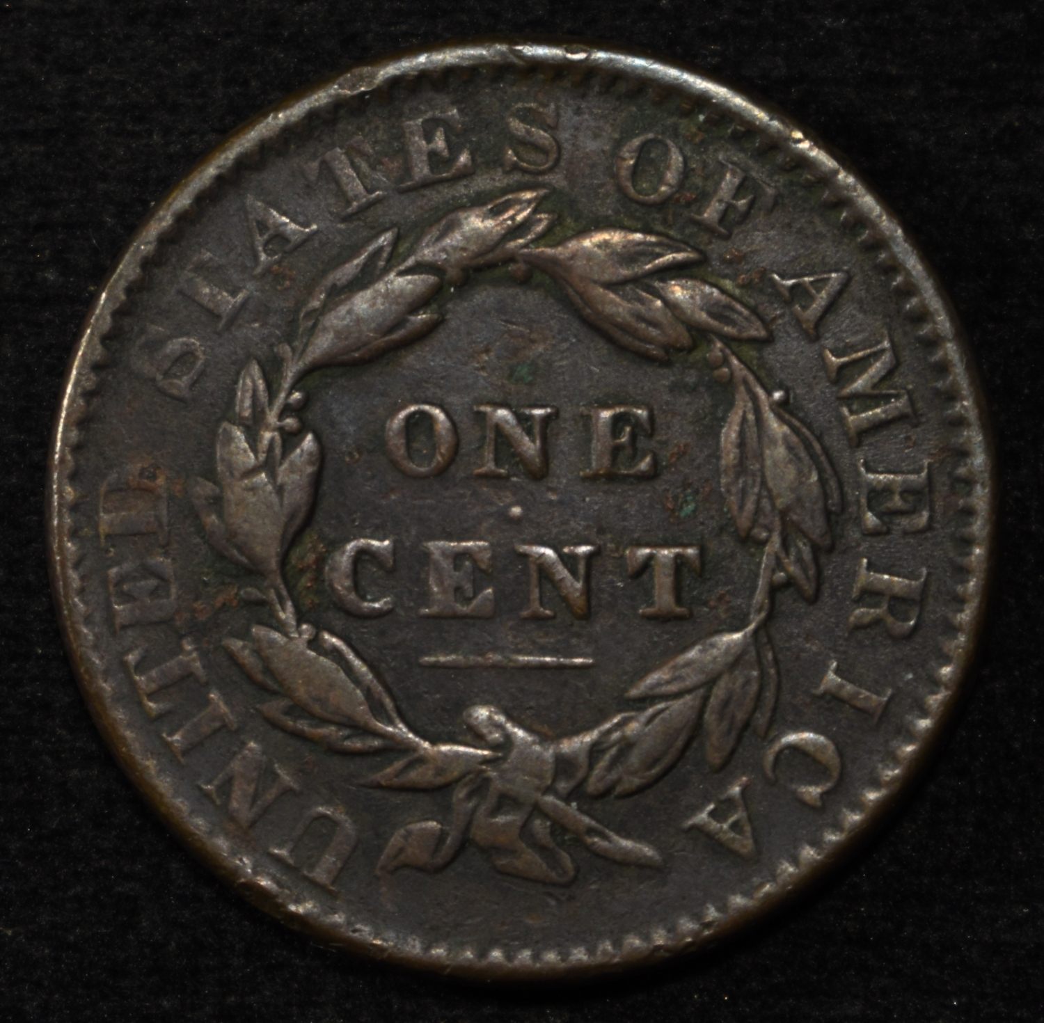 1834 LARGE CENT XF