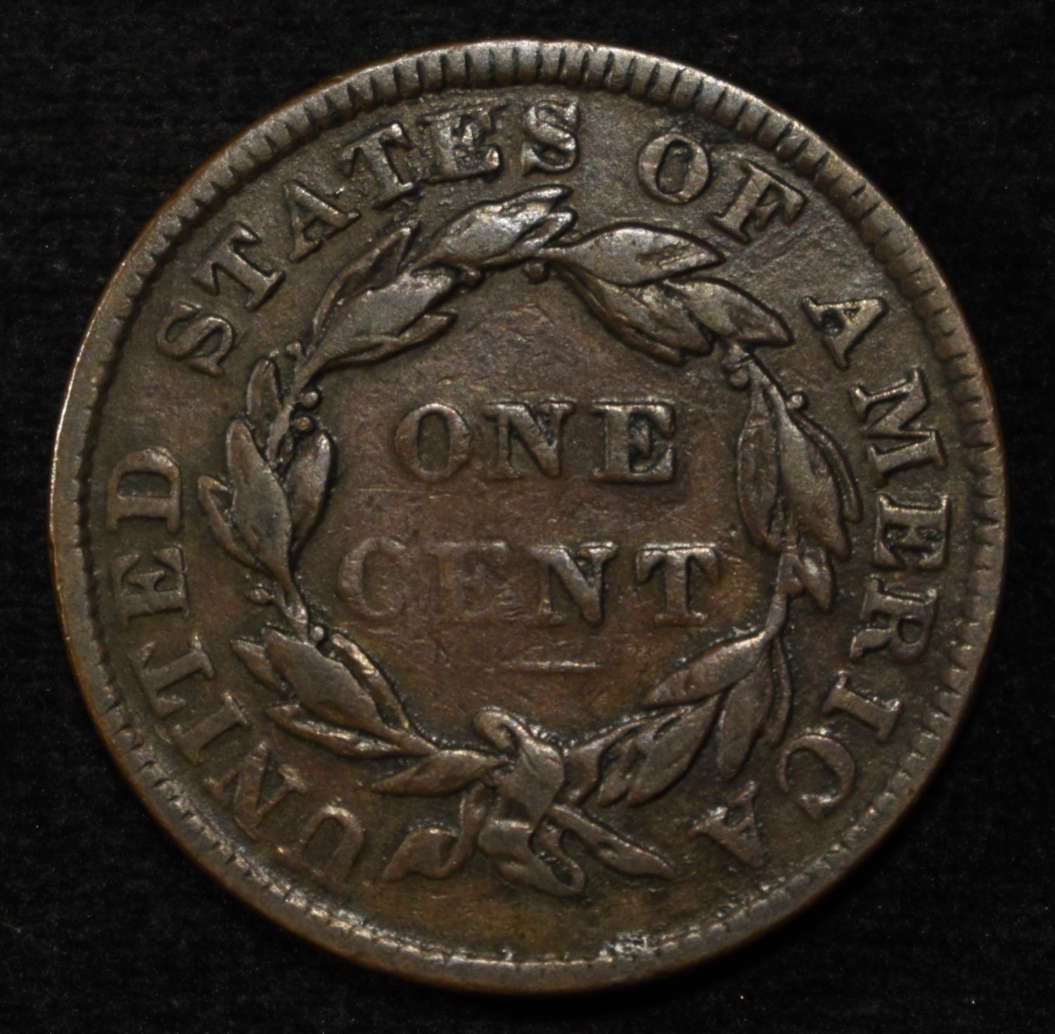 1835 SMALL 8 LARGE CENT VF