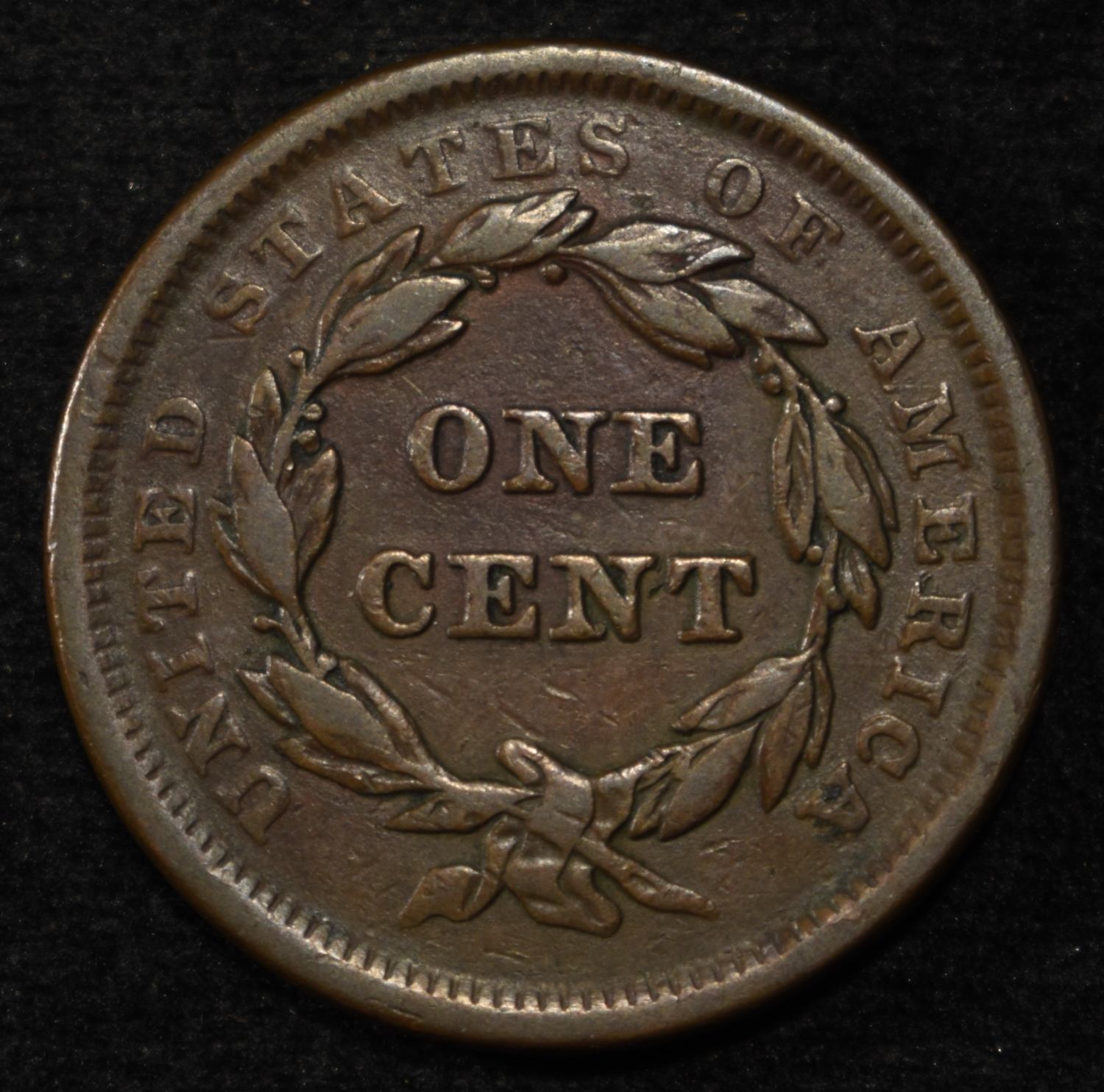 1840 LARGE DATE LARGE CENT AU