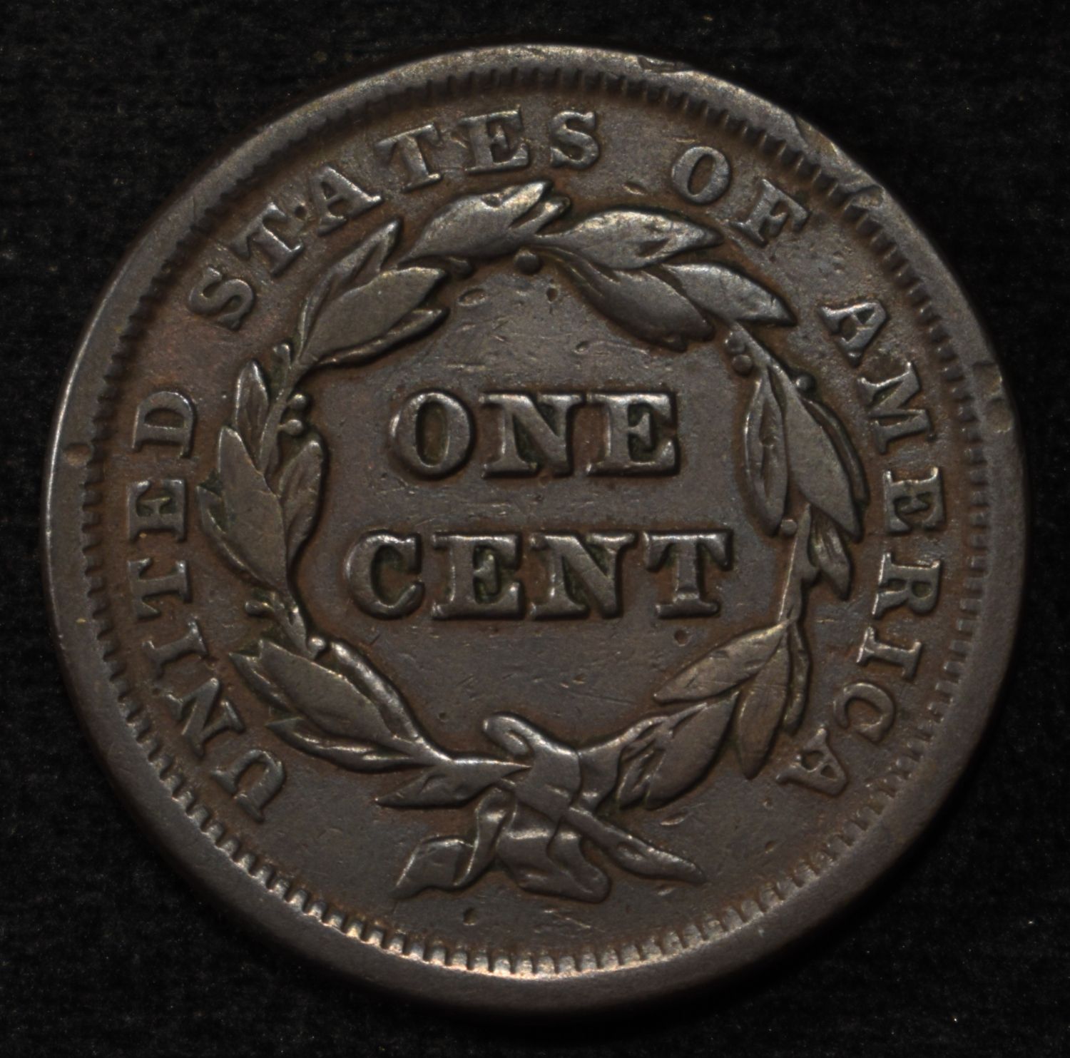 1841 LARGE CENT XF
