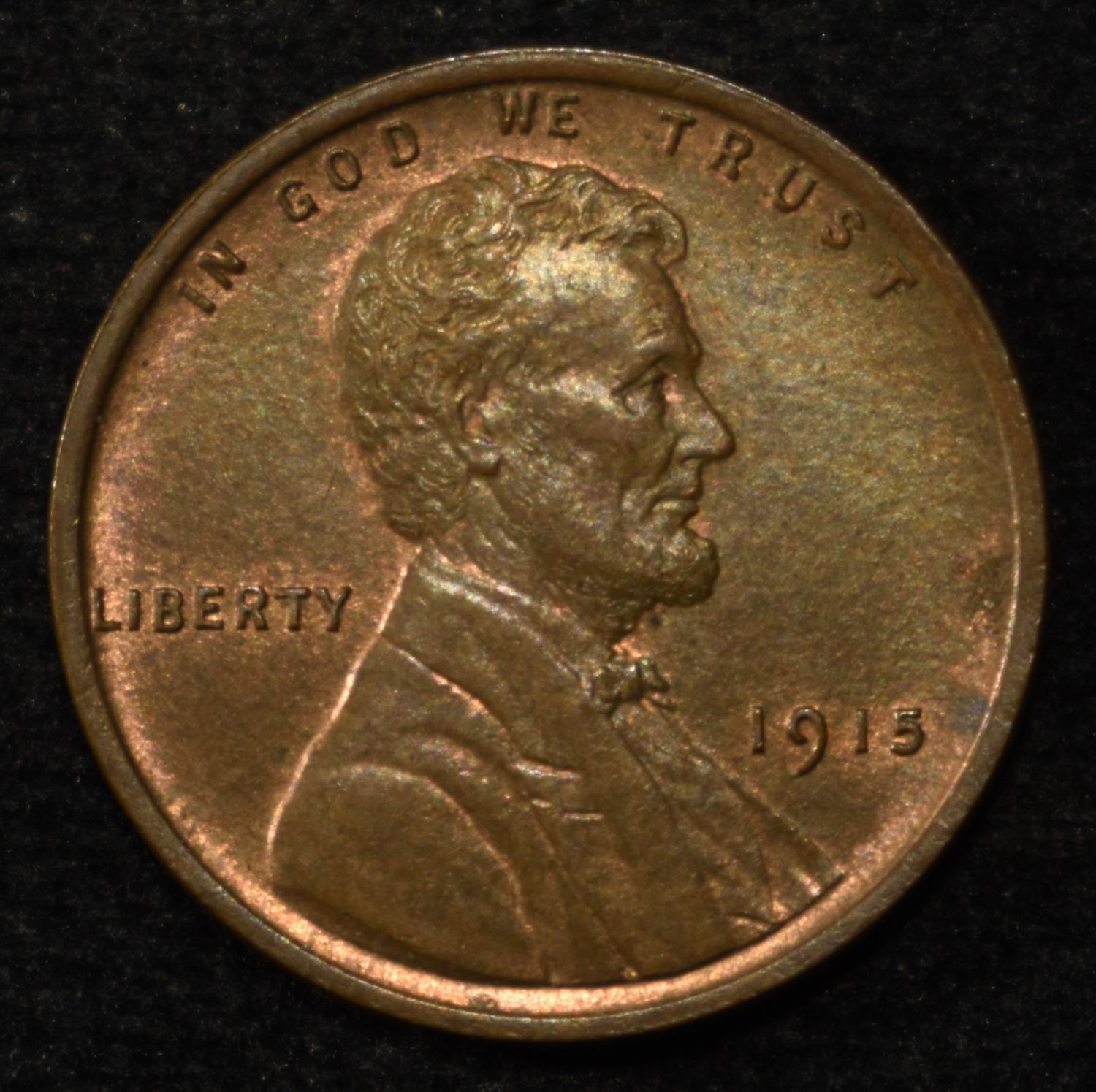 1915 LINCOLN CENT CH BU RB
