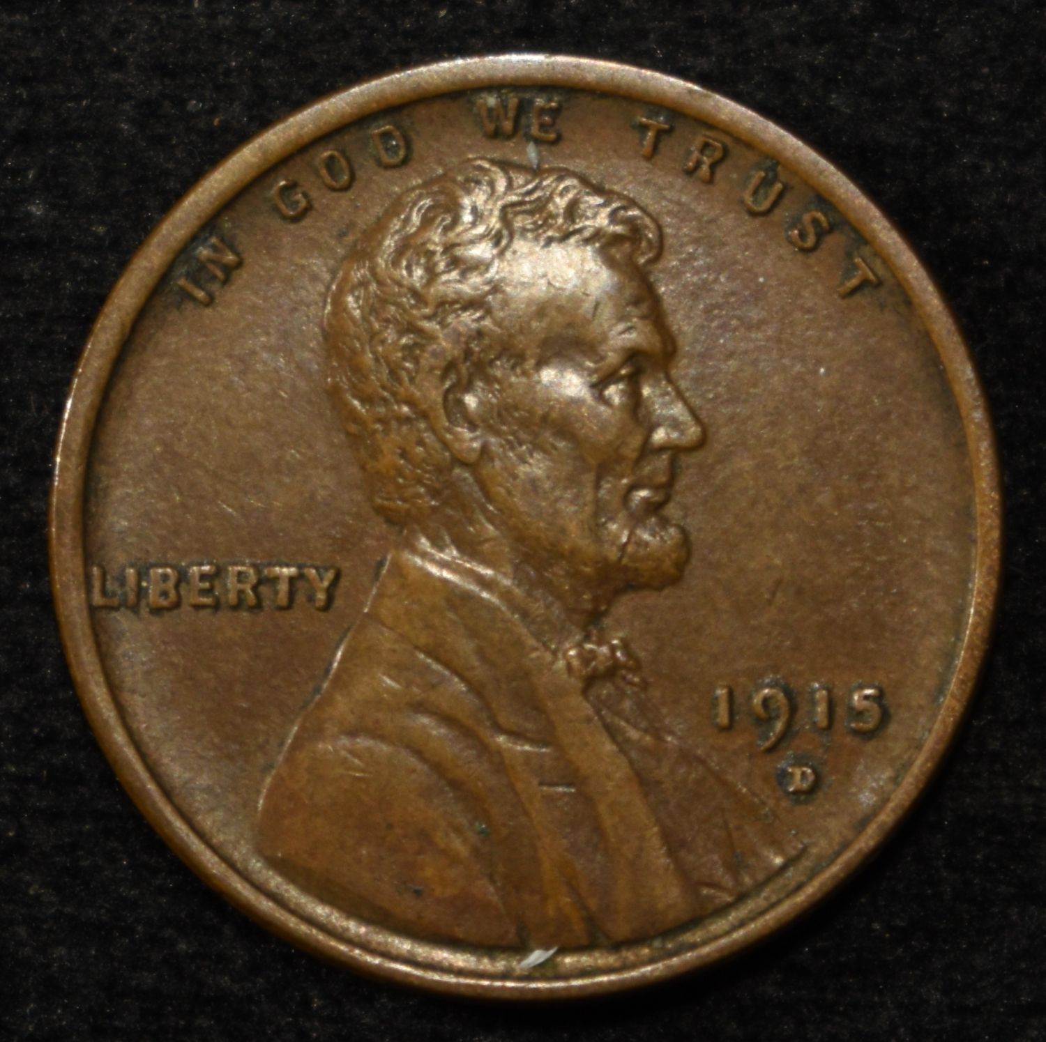 1915-D LINCOLN CENT AU