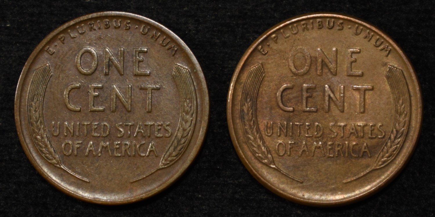 1927-D,S LINCOLN CENTS AU/BU