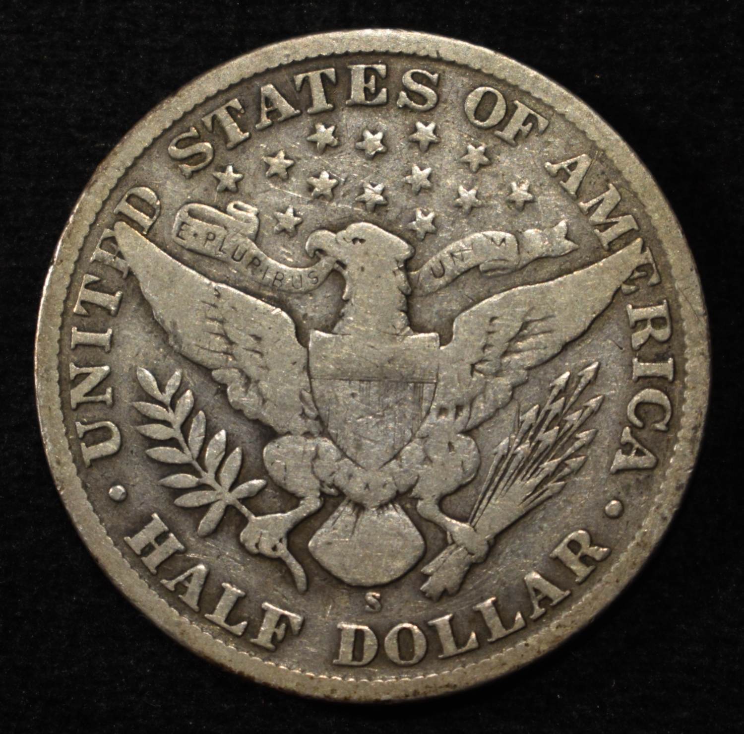 1909-S BARBER HALF DOLLAR FINE