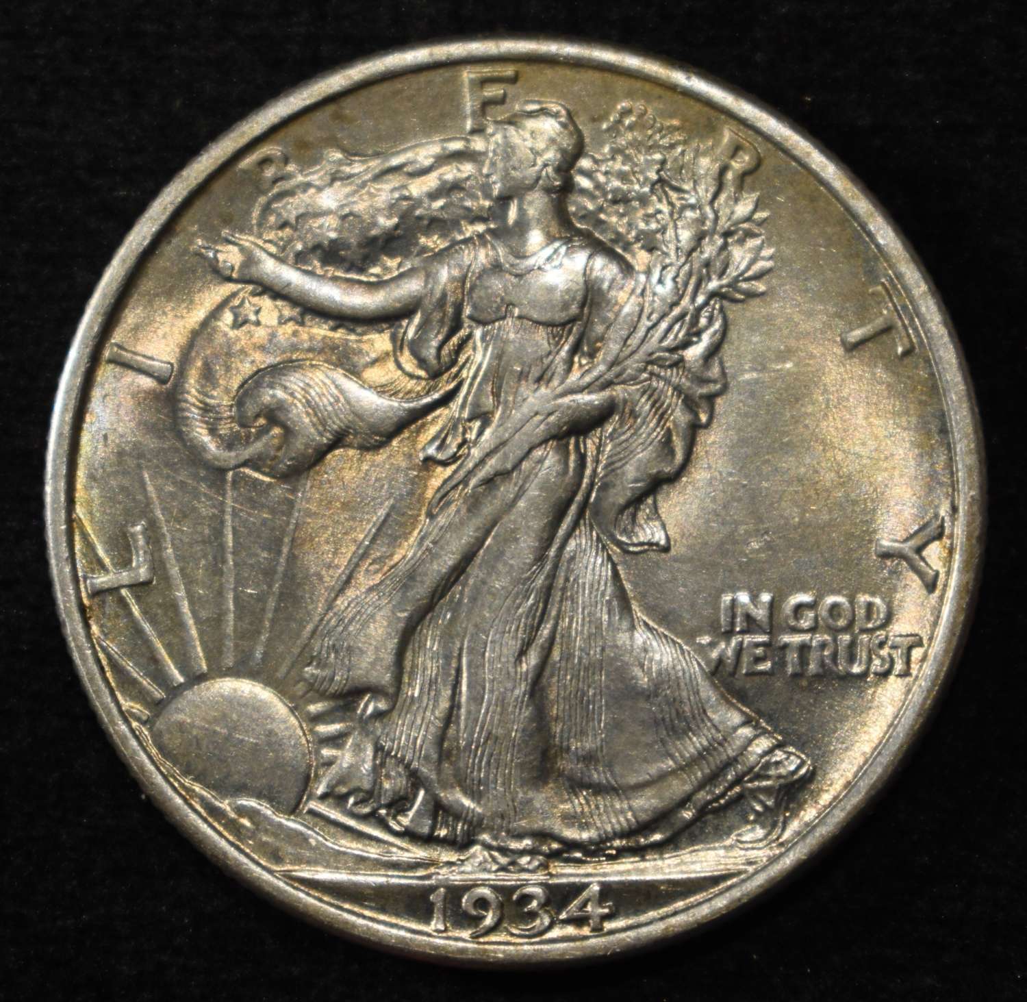 1934 WALKING LIBERTY HALF DOLLAR BU