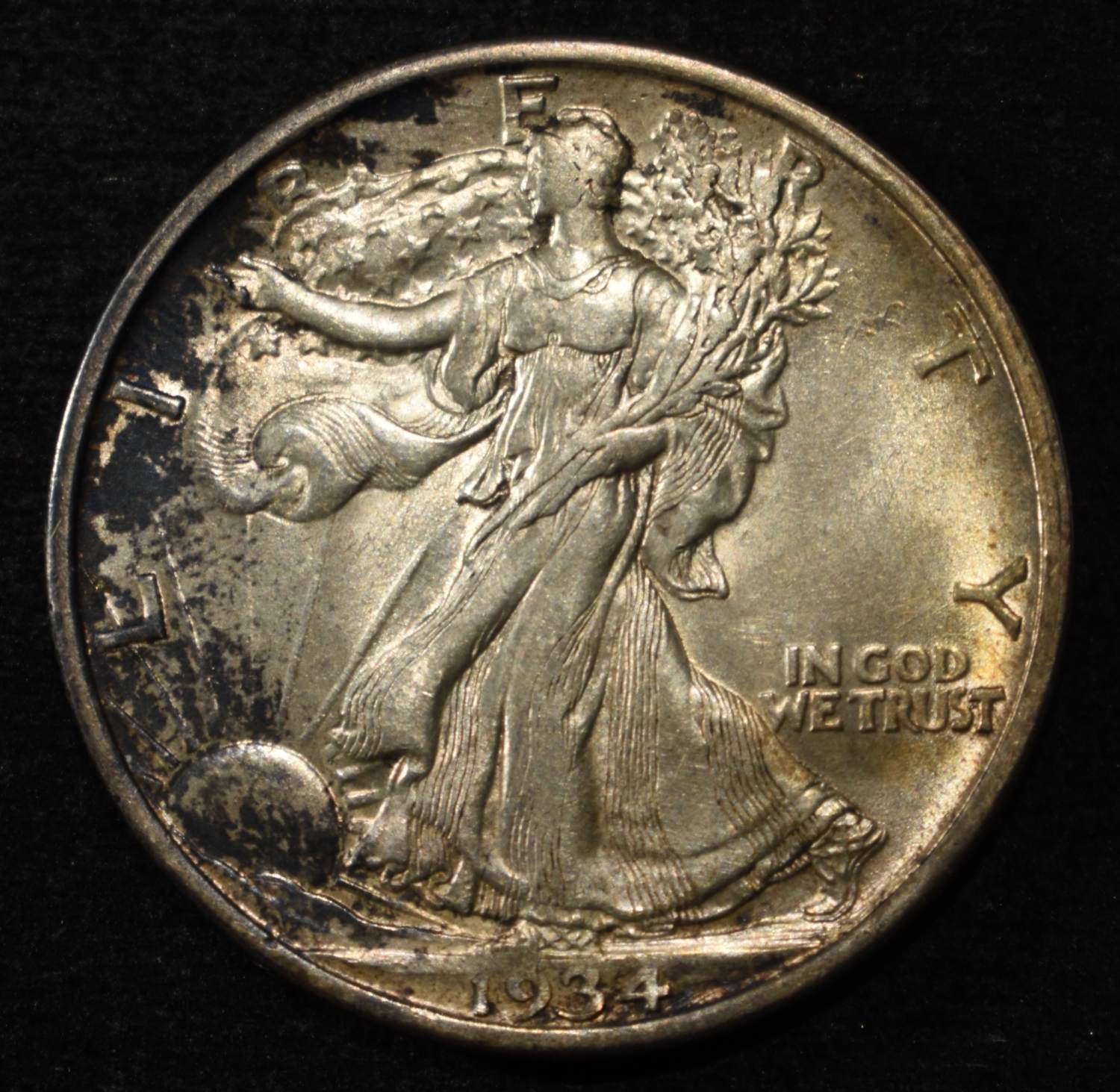 1934-D WALKING LIBERTY HALF DOLLAR BU