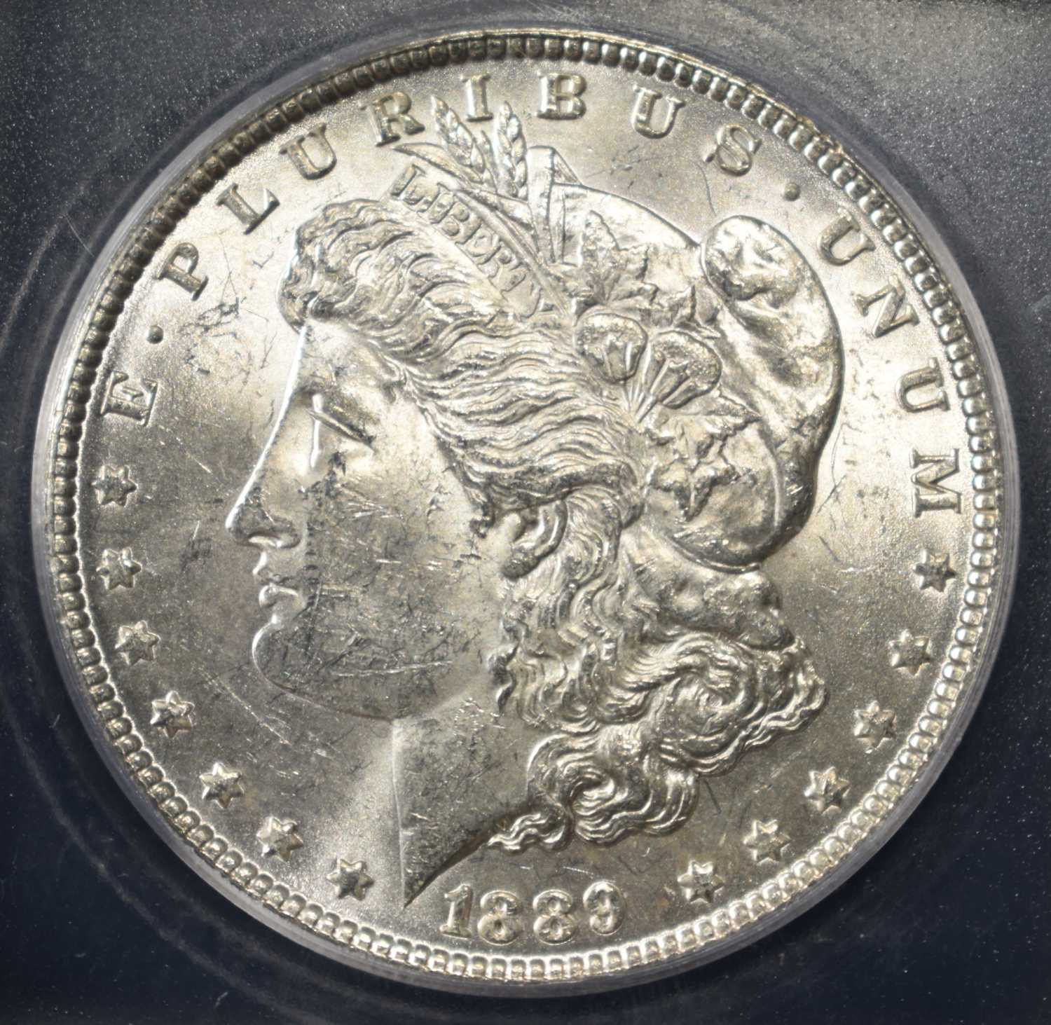 1889 MORGAN DOLLAR ICG MS62